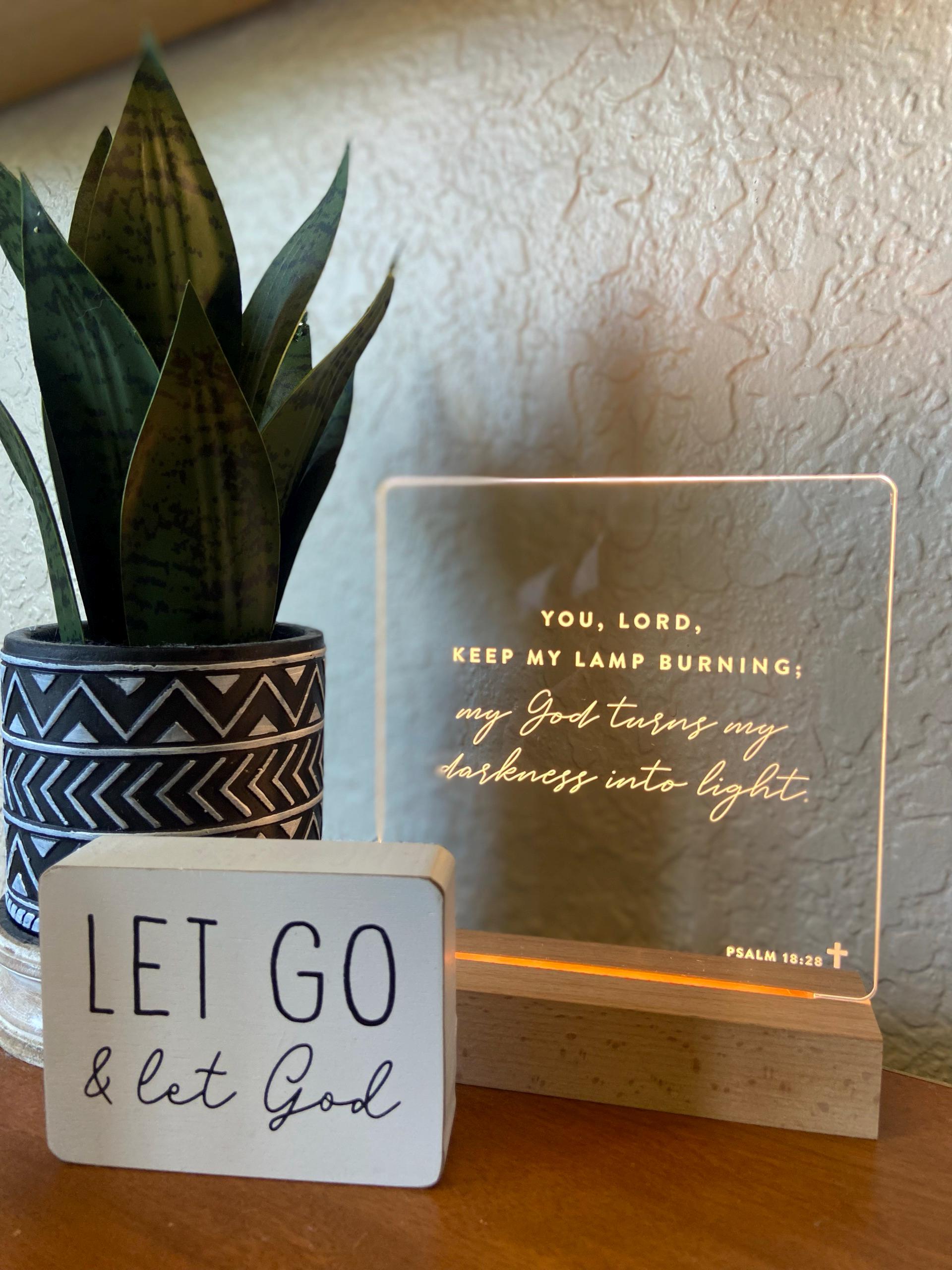 Bible Verse LED Light • Custom LED Night Light • Favorite Bible Verse • LED Frame • New Home Gift • Christmas Gift Christian • BVL01