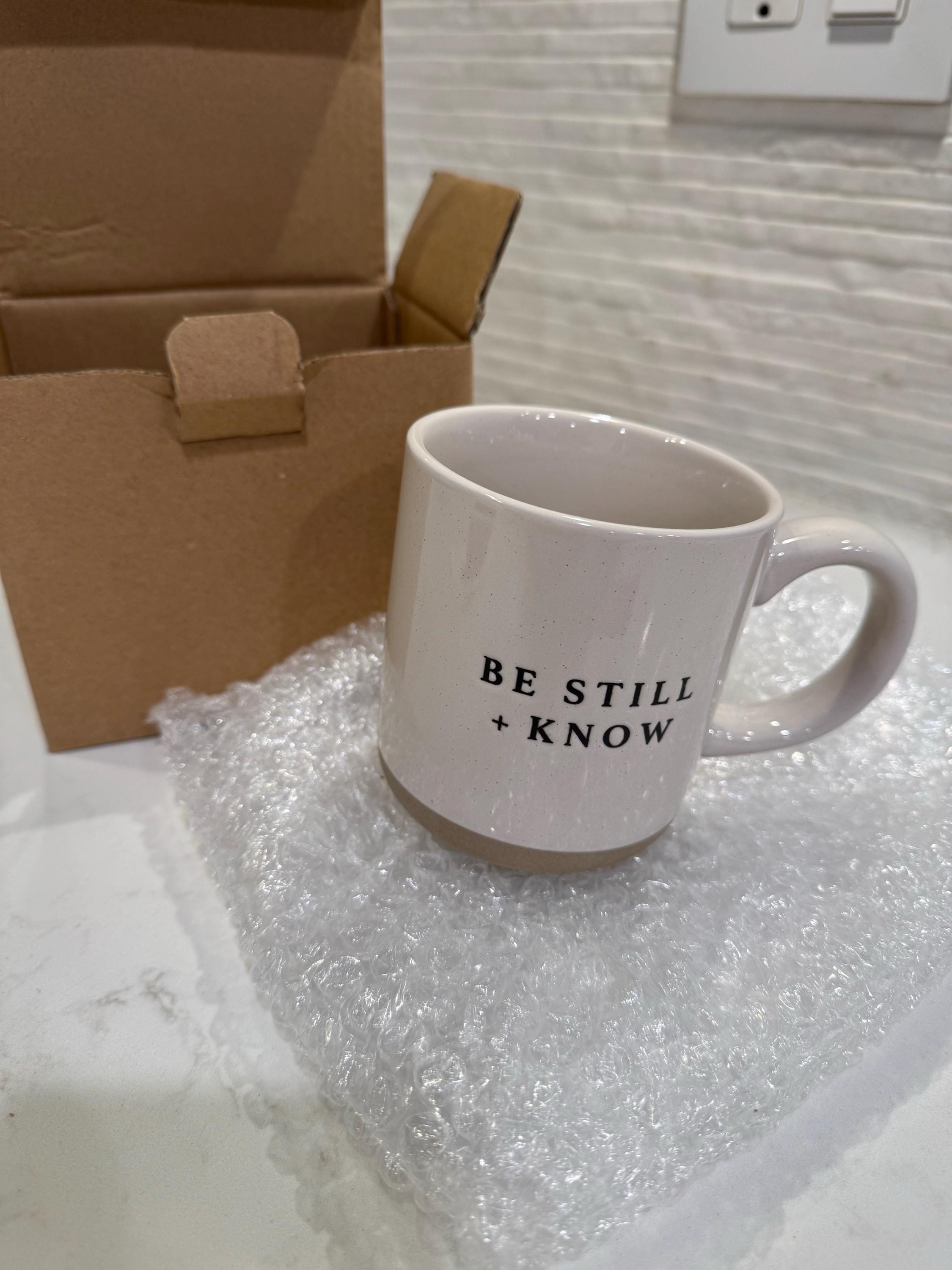 Be Still + Know Coffee Mug | Psalm 46:10 Scripture Coffee Mug | Christian Mug | Bible Verse Mug | Positive Coffee Mug | Bible Study Gift
