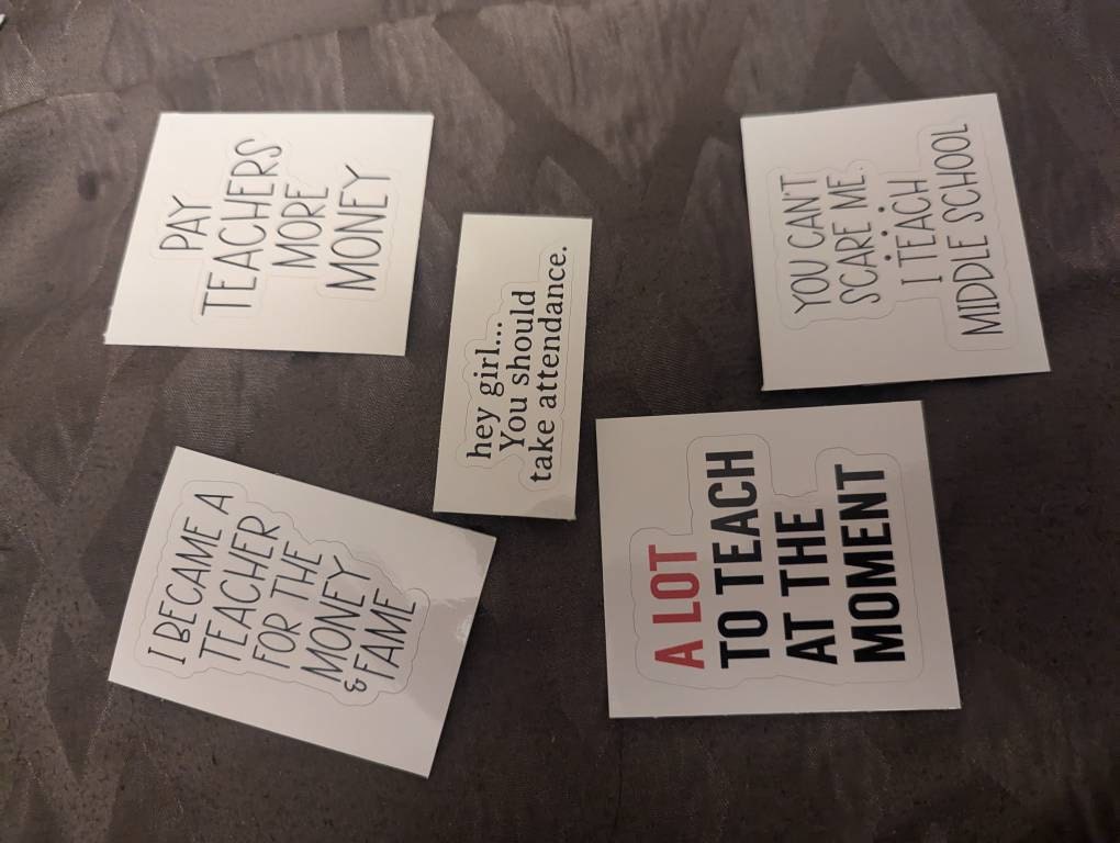 Teacher Stickers, Funny Gift for Teachers, Hey Girl, You should take attendance