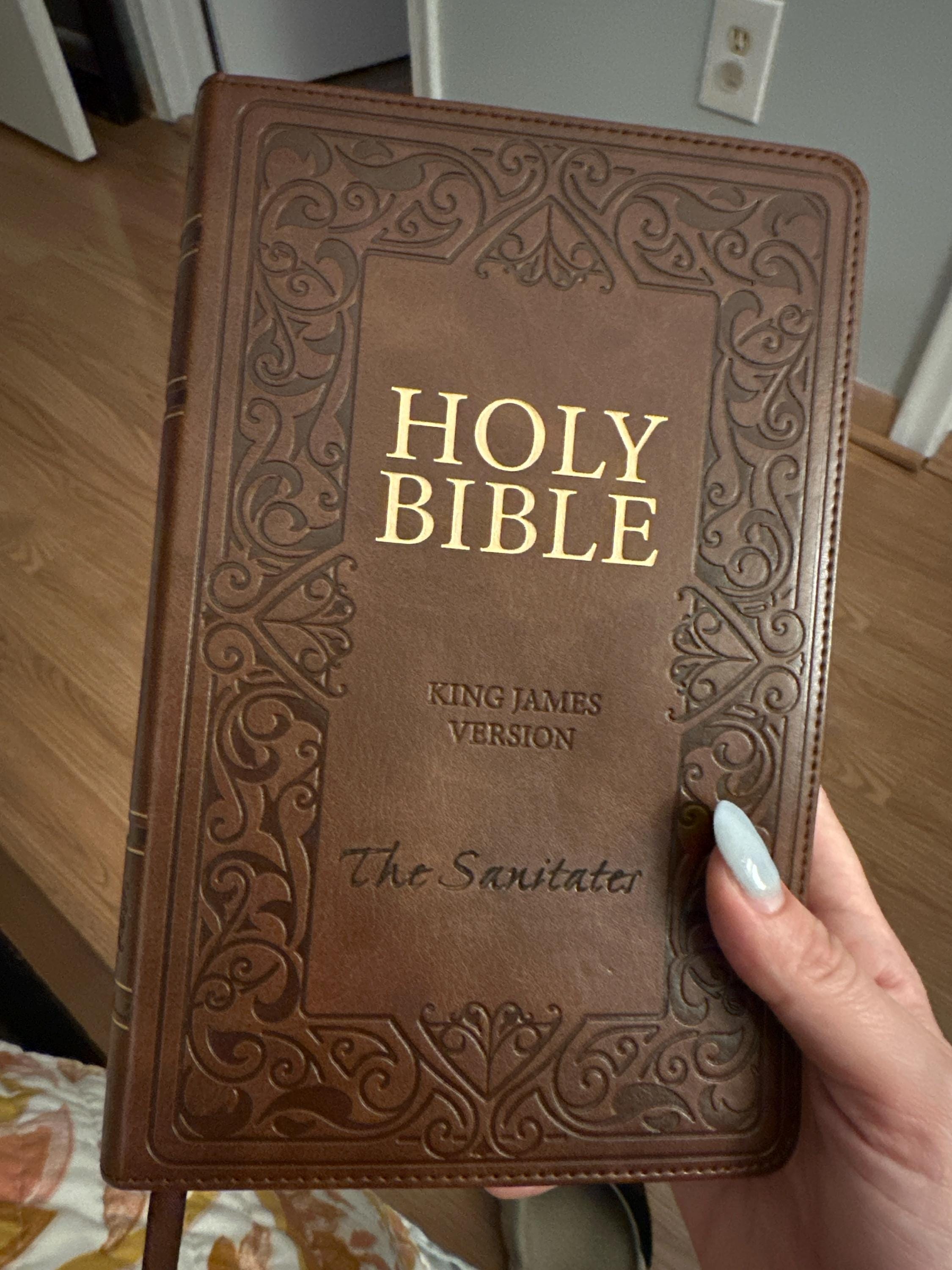 Personalized KJV BIBLE Name Christian Baptism Gift for Him Dad Men Her Mom Women Communion Catholic Confirmation Birthday Custom Engraved