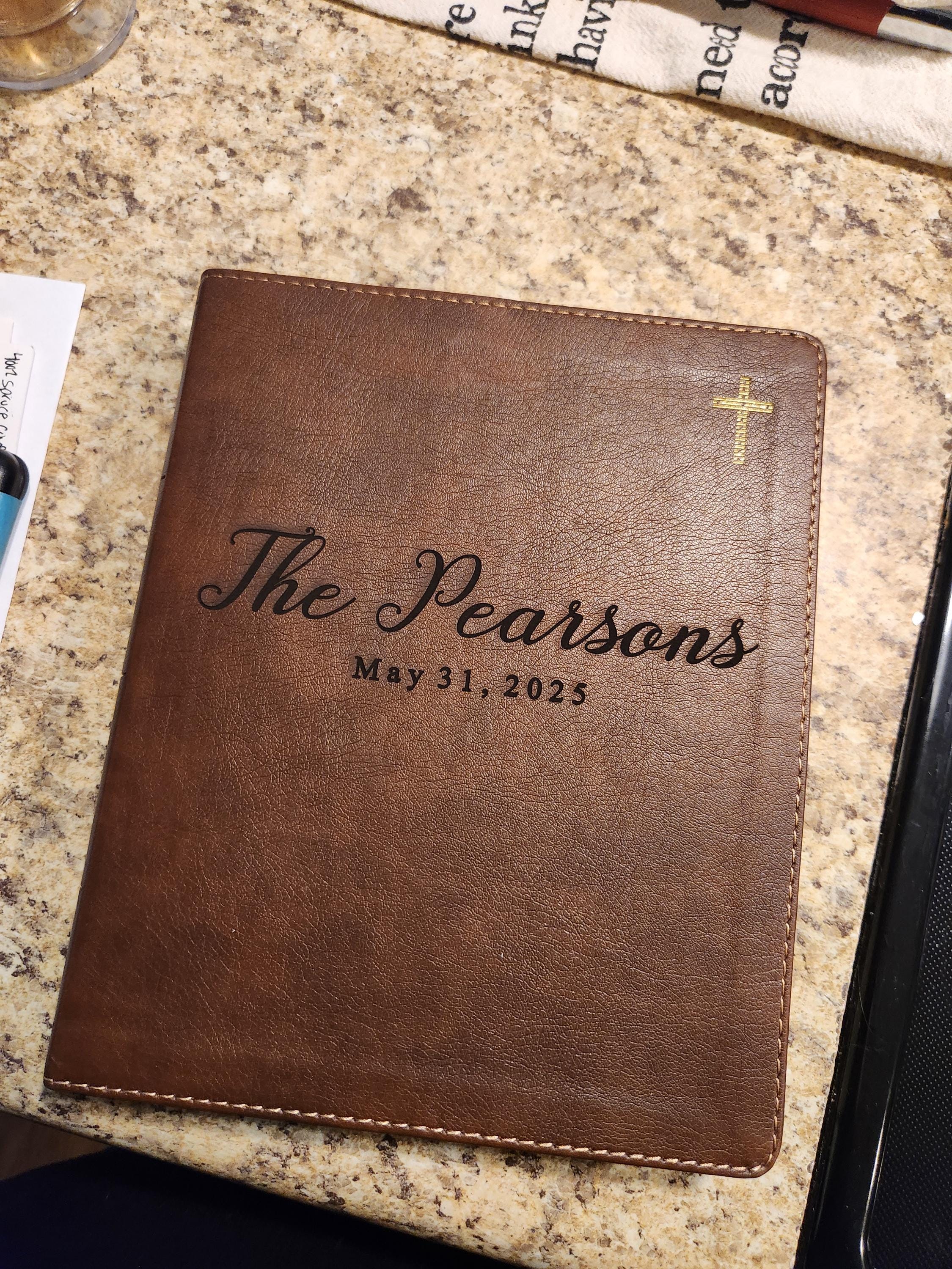 Personalized NIV Family Bible, Custom Engraved NIV Family Journaling Bible, Wedding Gifts, Christian Gifts, Family Bible for Wedding