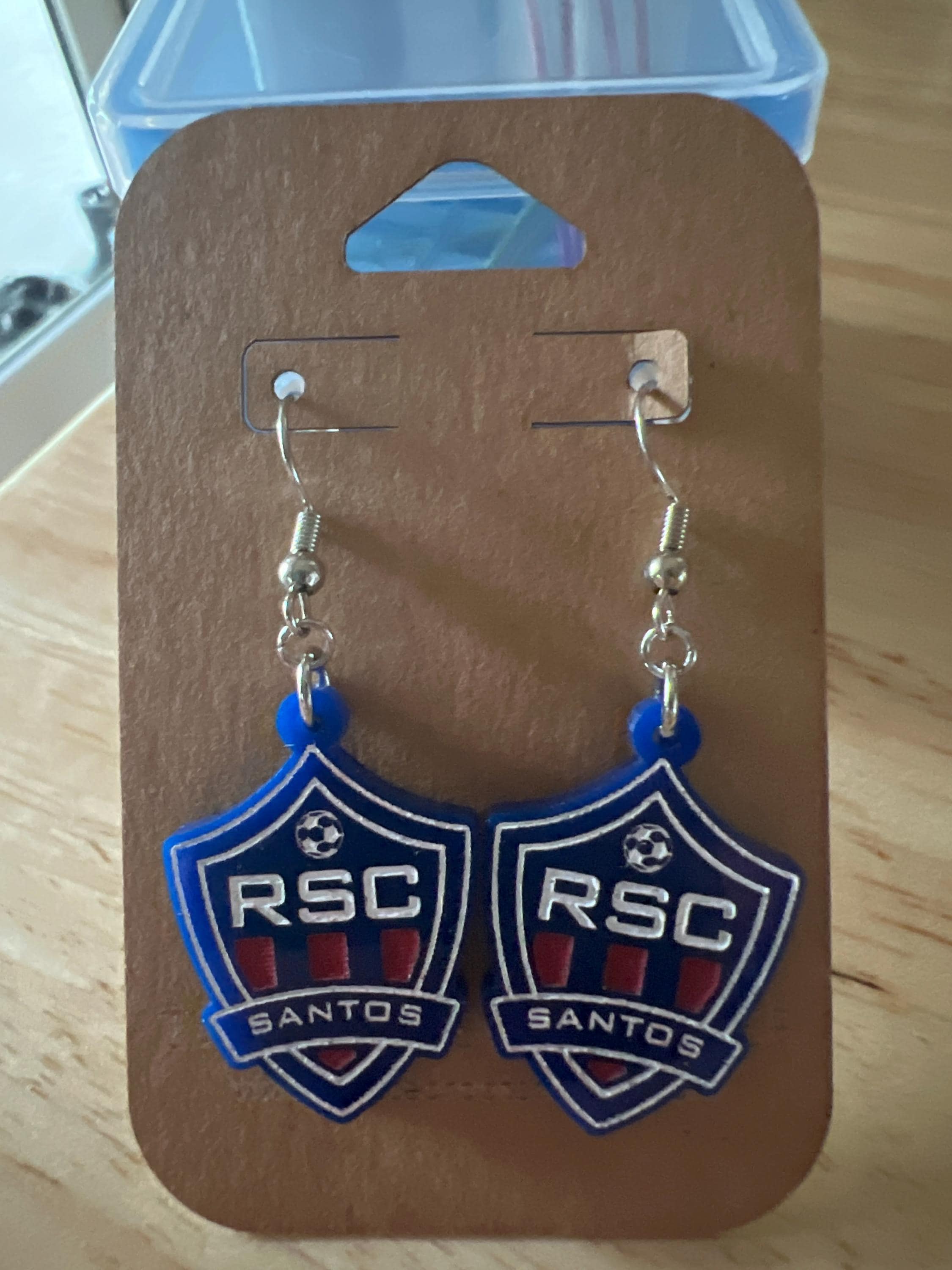 Custom School Mascot/Logo Laser Cut Painted Dangle Earrings | High School | College | Band | Cheer | Booster | Fundraiser