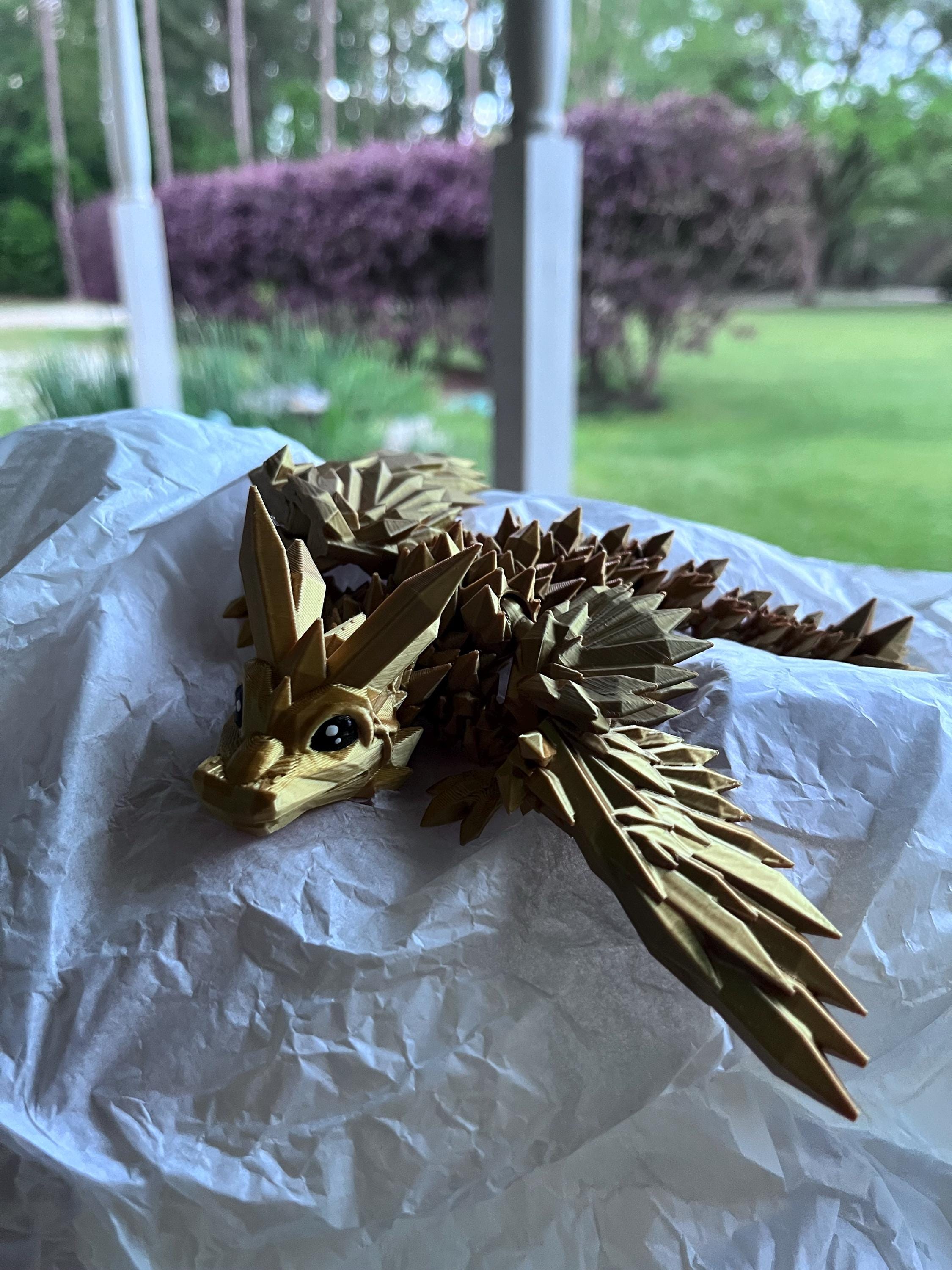 3D Printed Dragon | Articulated Fourth Wing Inspired Dragons | Bookshelf Decor | Fidget Spinner | Tairn Sgaeyl Andarna | Reader Gift Idea