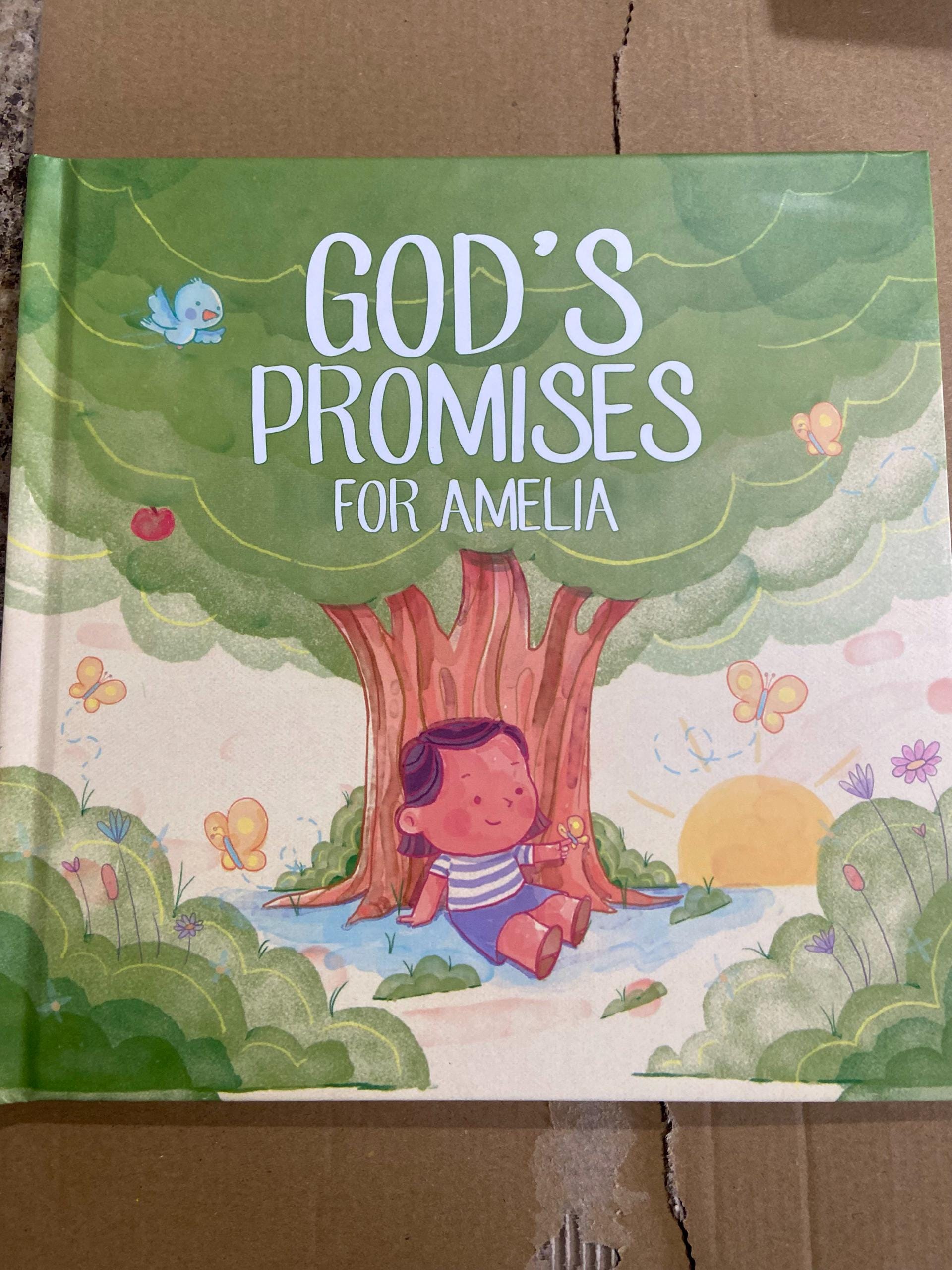 Baptism Gift, Christening Gift, Personalized Bible Verse, God's Promises, Boy or Girl Baptism Gift, Baby Dedication Gift, Baptism Keepsake