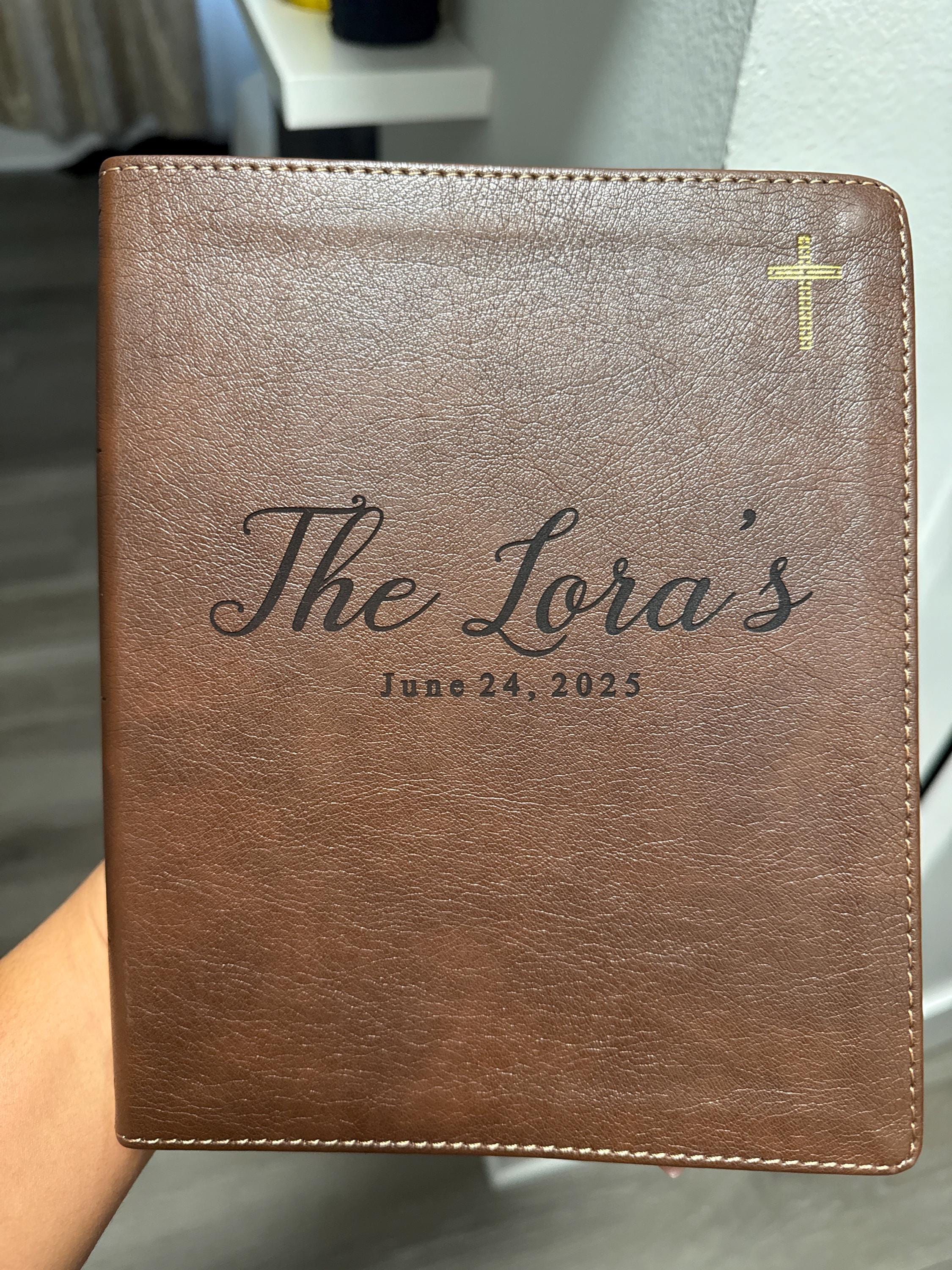 Personalized NIV Family Bible, Custom Engraved NIV Family Journaling Bible, Wedding Gifts, Christian Gifts, Family Bible for Wedding