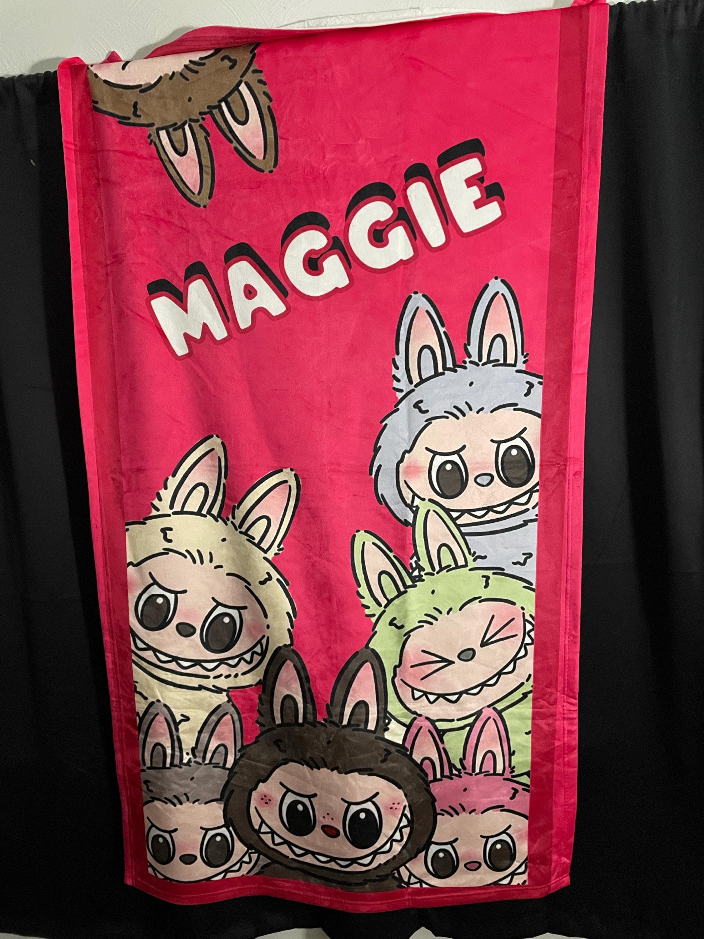 Personalized Towel, Cartoon Characters, Custom Name Towel, Birthday Gift for Kids, Pool Towel, Bath Towel, Personalized Gifts