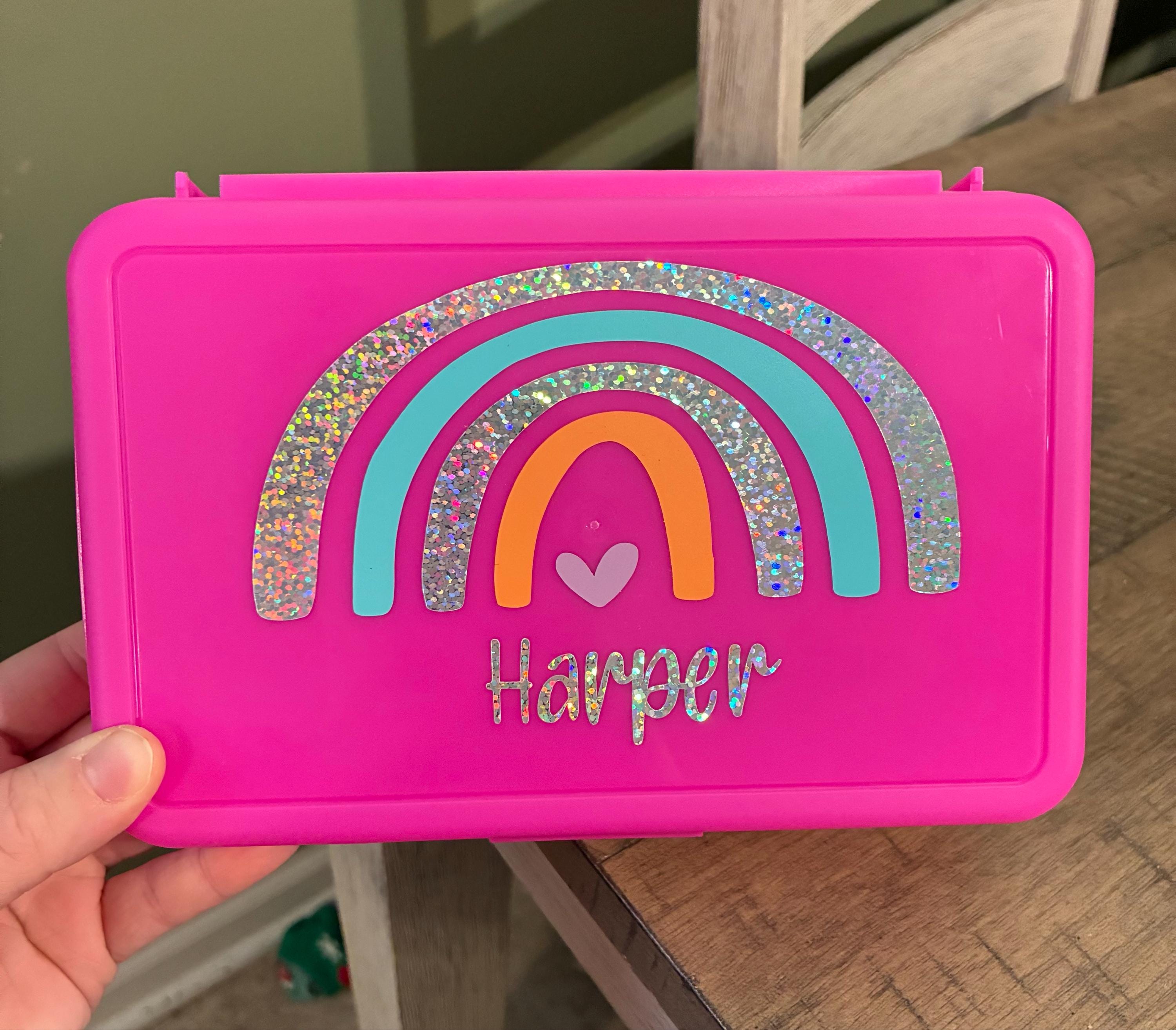 Back To School Pencil Case, Personalized Pencil Box, Girls School Supplies, Monogram Pencil Box, Personalized Storage Box