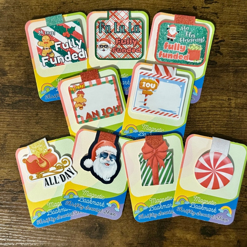 Christmas Magnetic Bookmarks