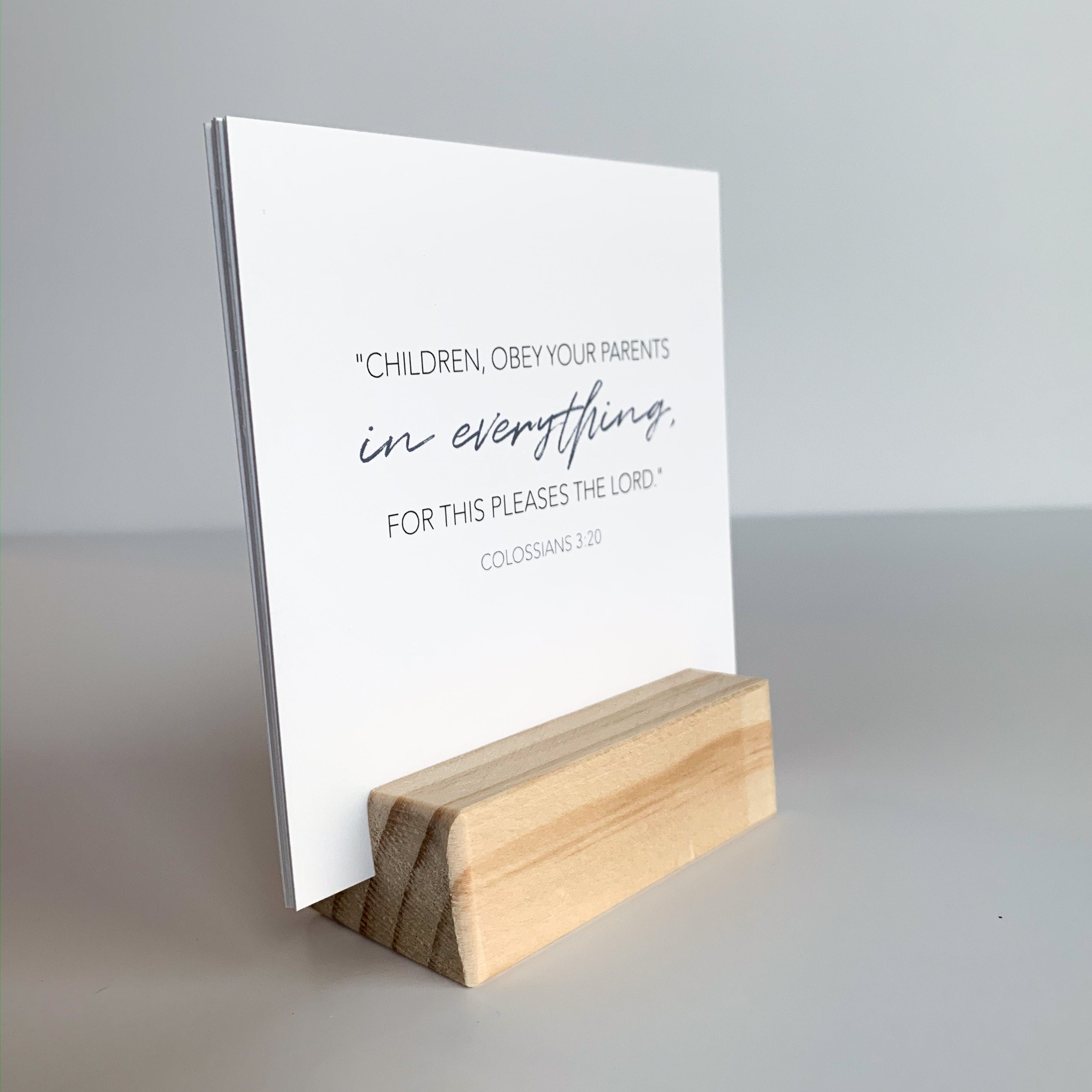 Scripture Cards, Set of 7 Bible Verse Cards, Christian Gift, Parenting gifts, Gifts for Mom, Mothers Day Gifts, Scripture Memory Prints