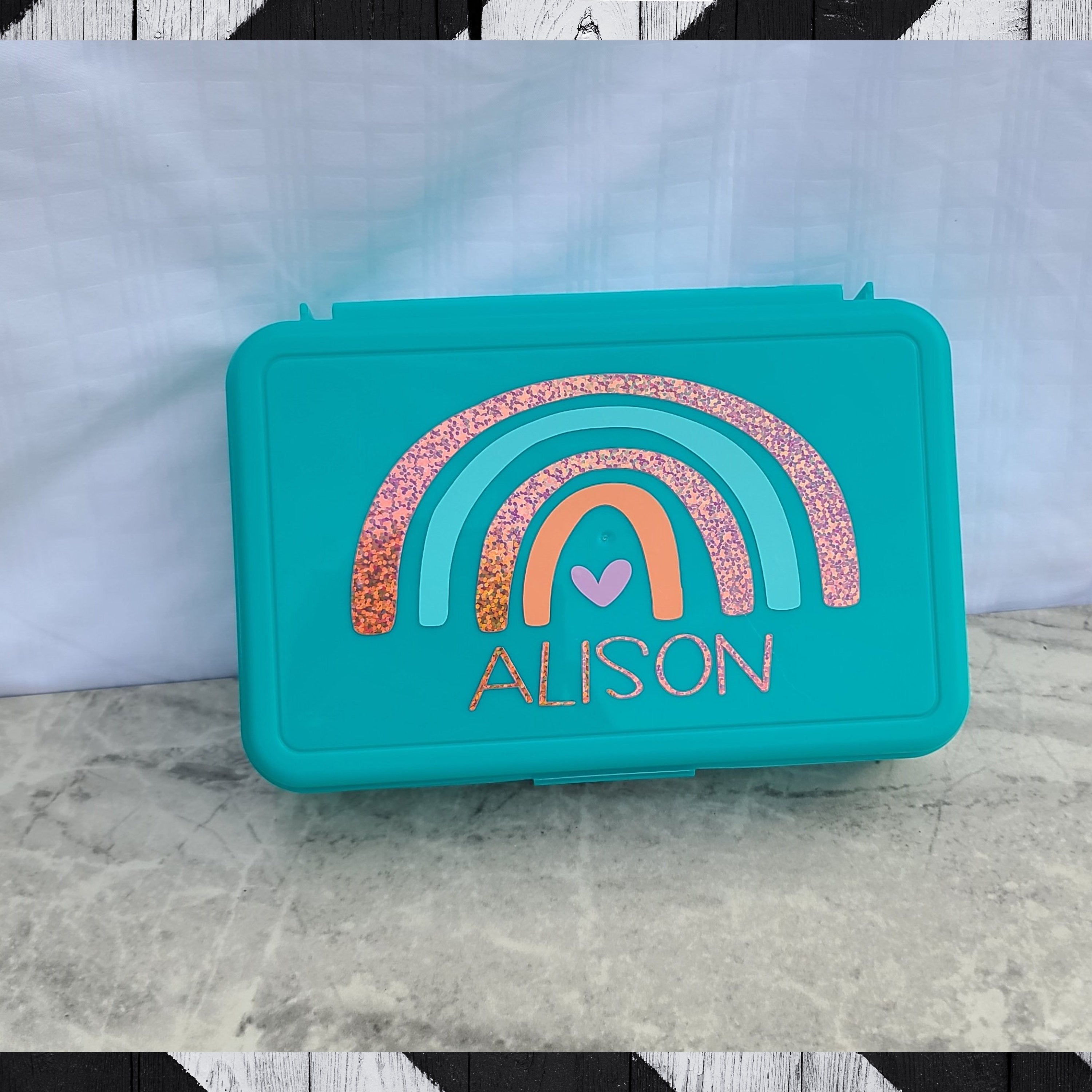 Back To School Pencil Case, Personalized Pencil Box, Girls School Supplies, Monogram Pencil Box, Personalized Storage Box