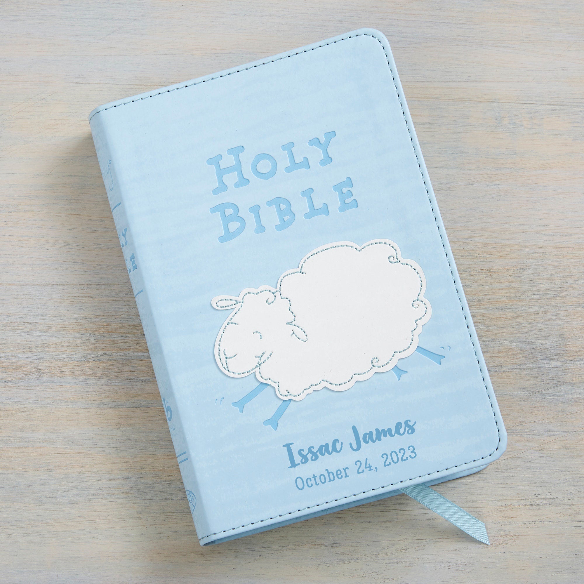 Woolly Lamb Personalized Children's Bible, Religious Gifts, Children's Religious Gifts, Kids Bibles