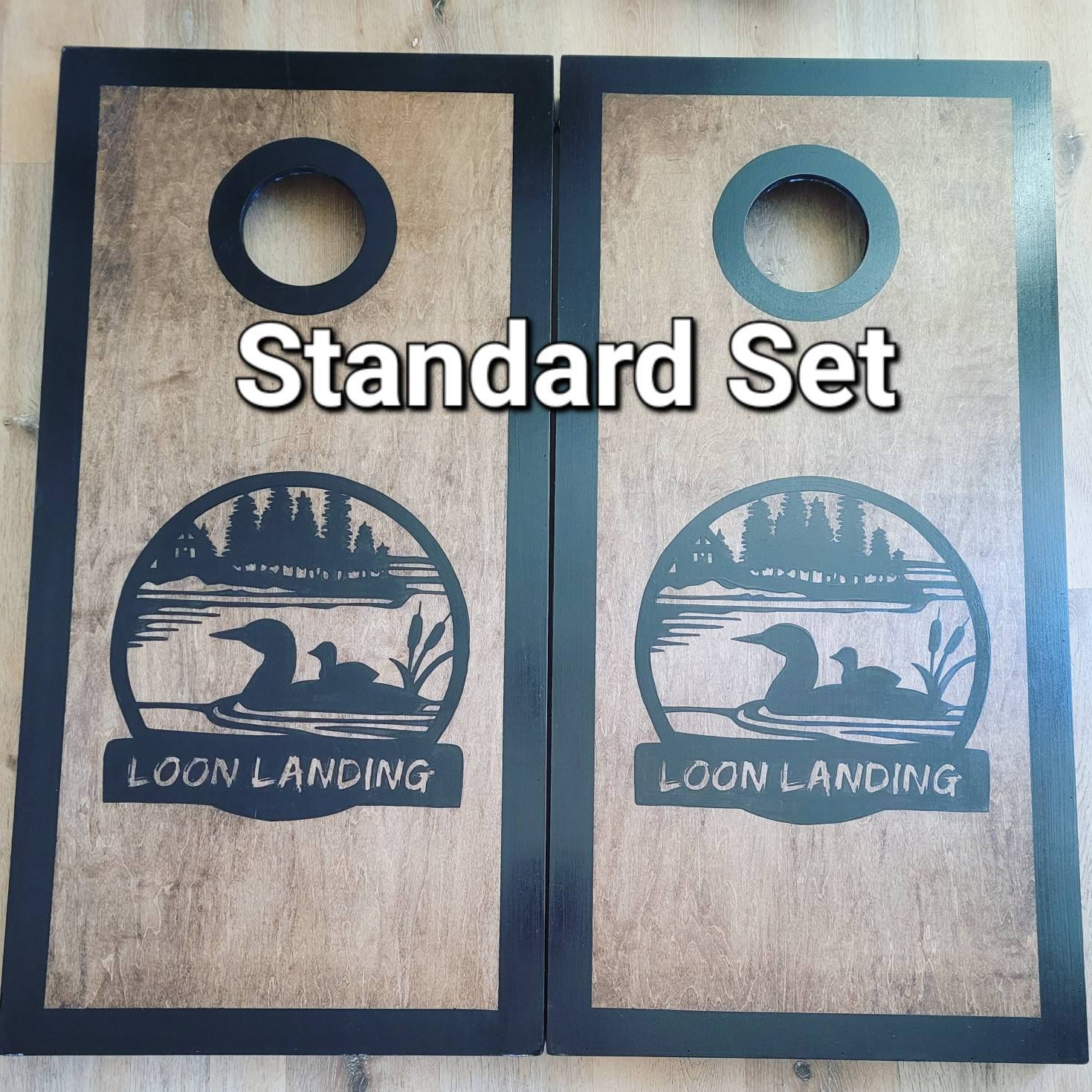 Custom Cornhole Boards, Company logo, Sport, College, House Divided, Monogram, Cornhole Set with Bags, Housewarming Gift