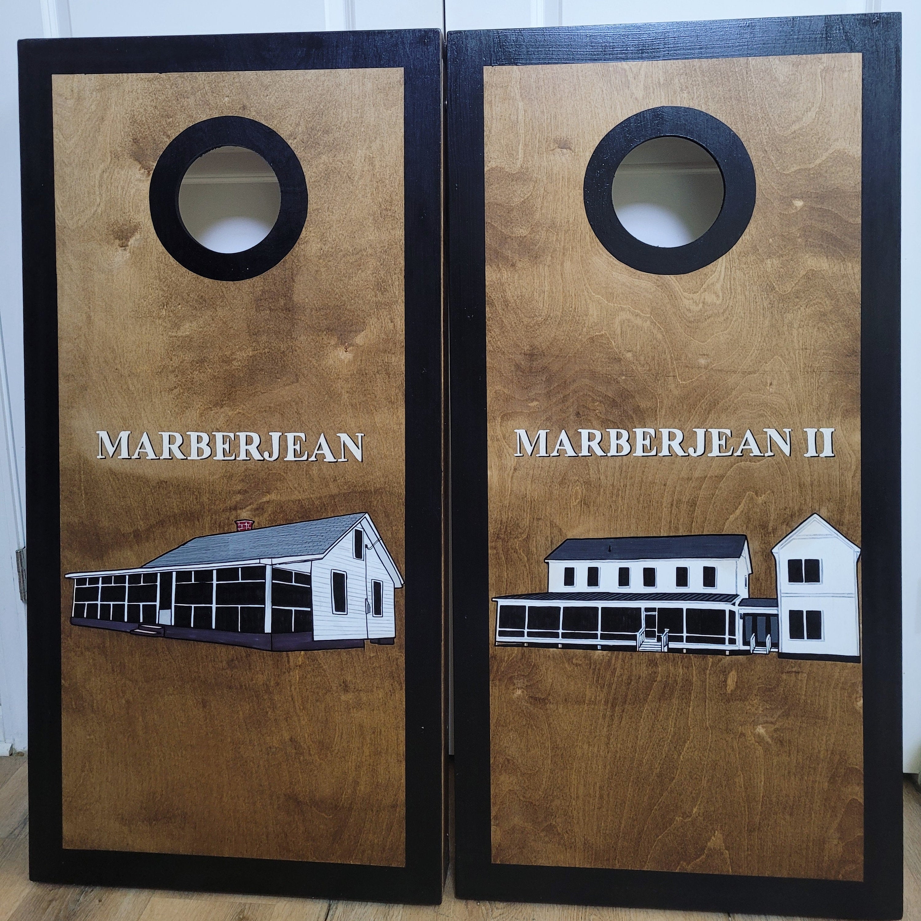 Custom Cornhole Boards, Company logo, Sport, College, House Divided, Monogram, Cornhole Set with Bags, Housewarming Gift