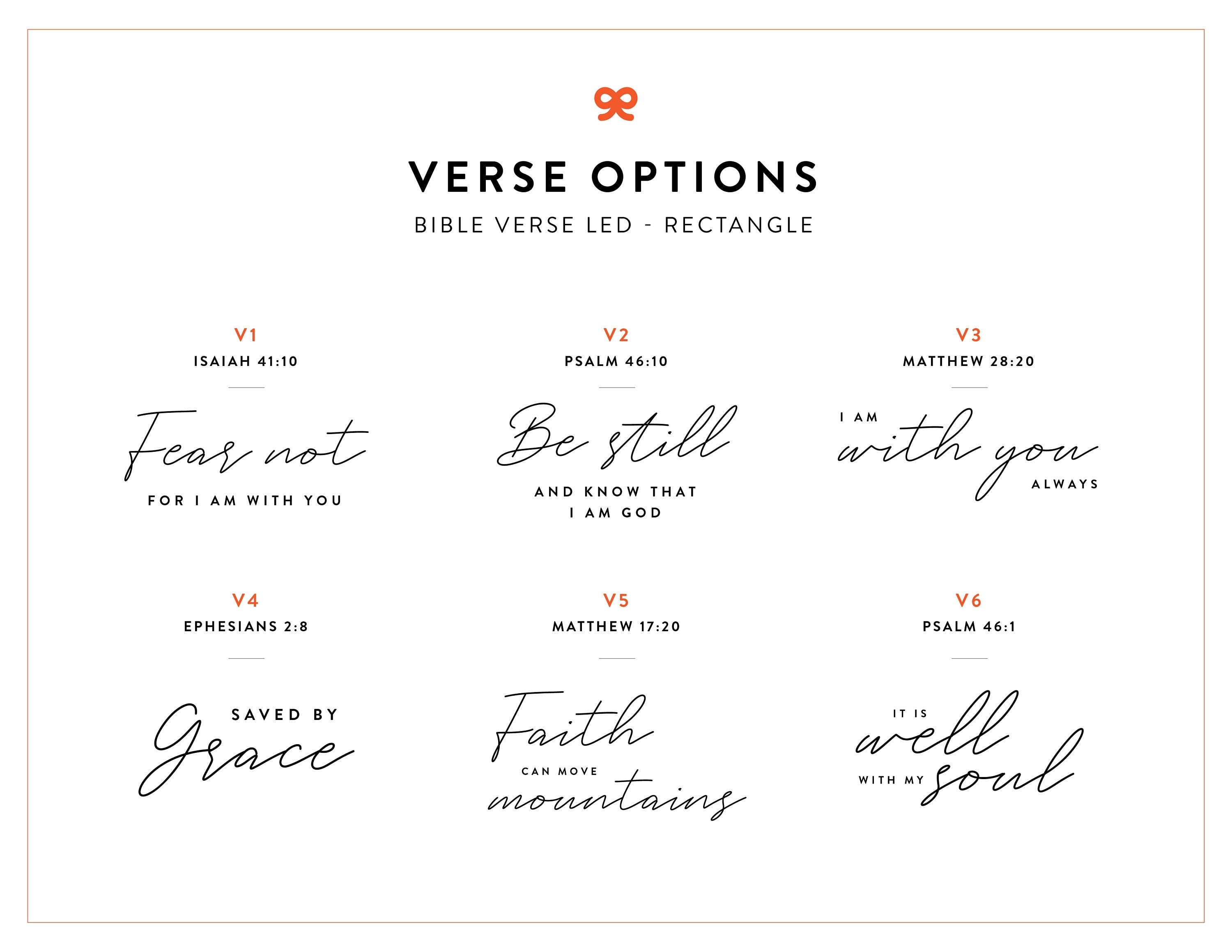 Bible Verse LED Light • Custom LED Night Light • Favorite Bible Verse • LED Frame • New Home Gift • Christmas Gift Christian • BVL01