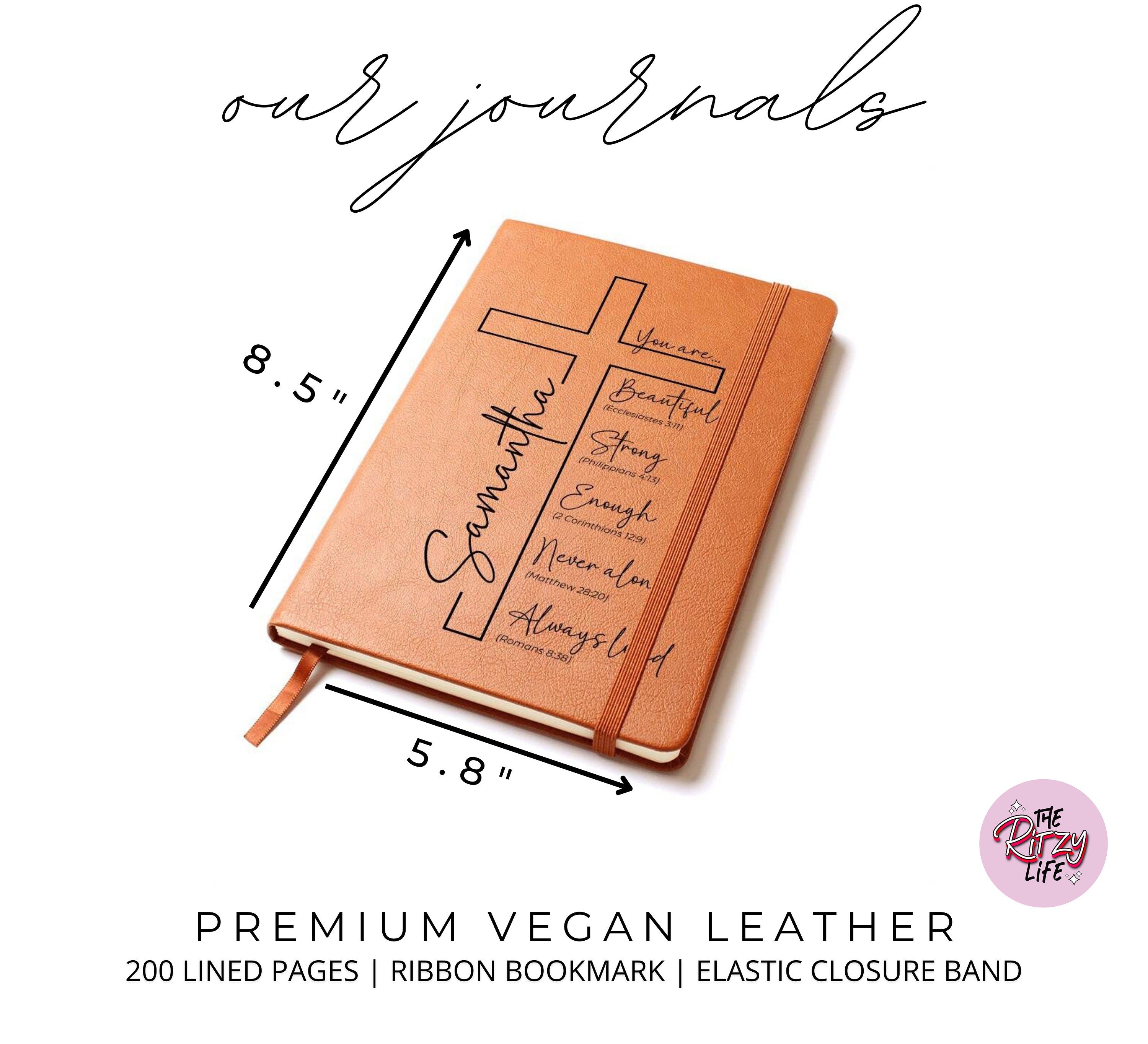 Personalized Christian Journal for Her, Bible Scripture Study Journal, Prayer Journal, Religious Journal Gift for Women, Bible Verse Gift