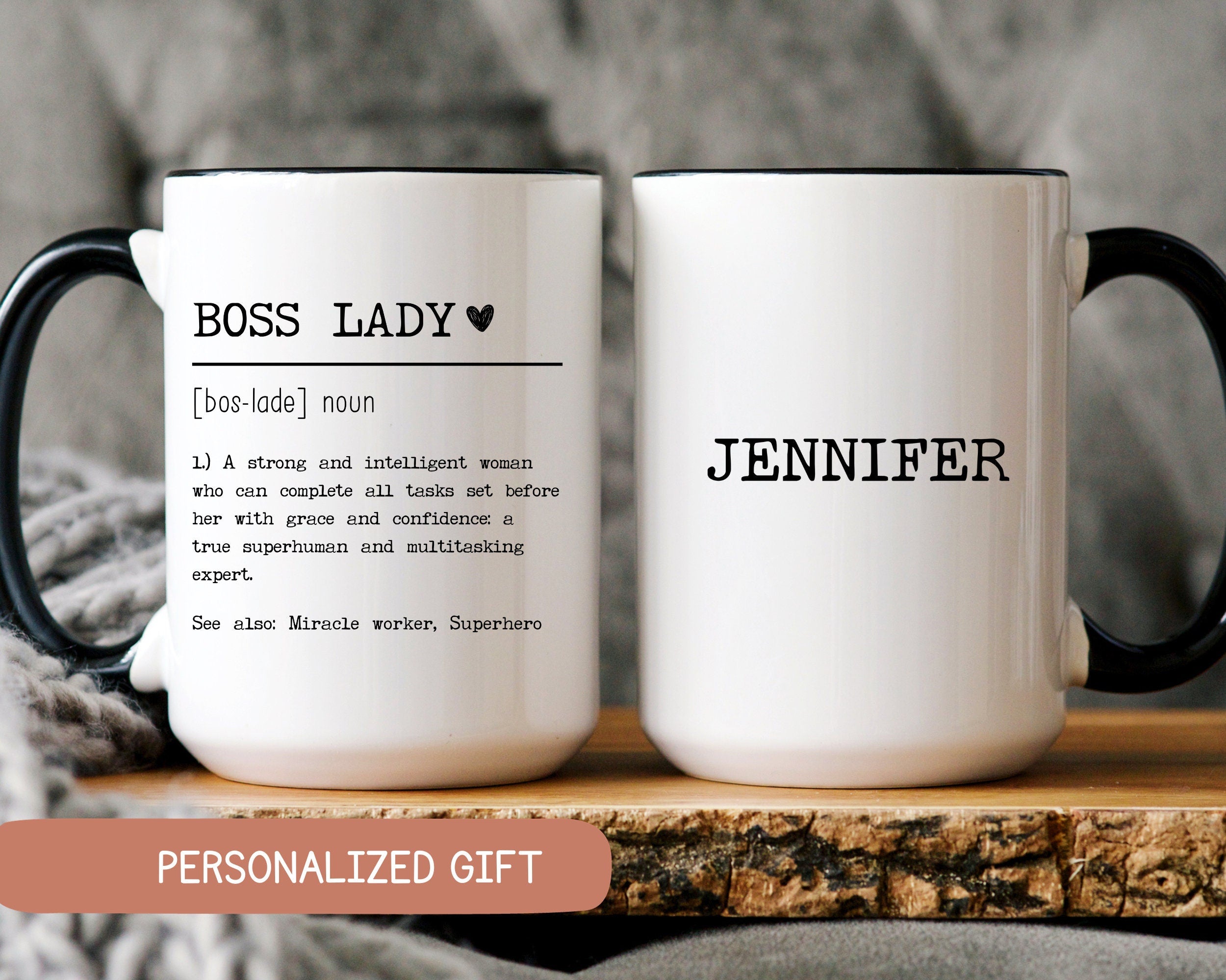 Boss Lady Mug, Boss Mug For Women, Boss Day Gift For Women, Gifts For Boss Female, Custom Boss Gift, Boss Lady Definition Mug