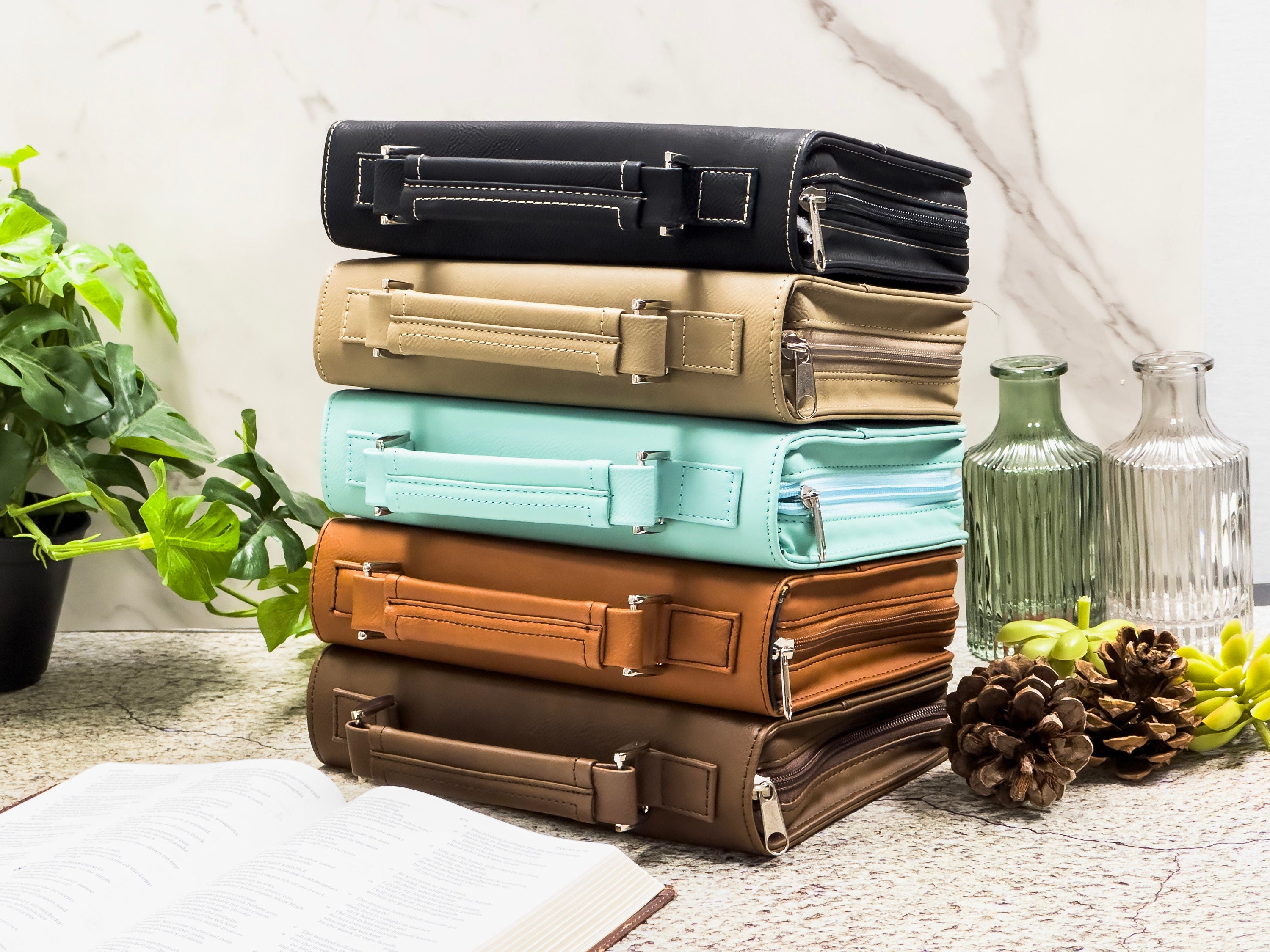 Personalized Bible Cover, Monogram Engraved Leather Bible Cover, Custom Cover For Bible, Religious Gifts, Gifts For Grandma, Christmas Gift