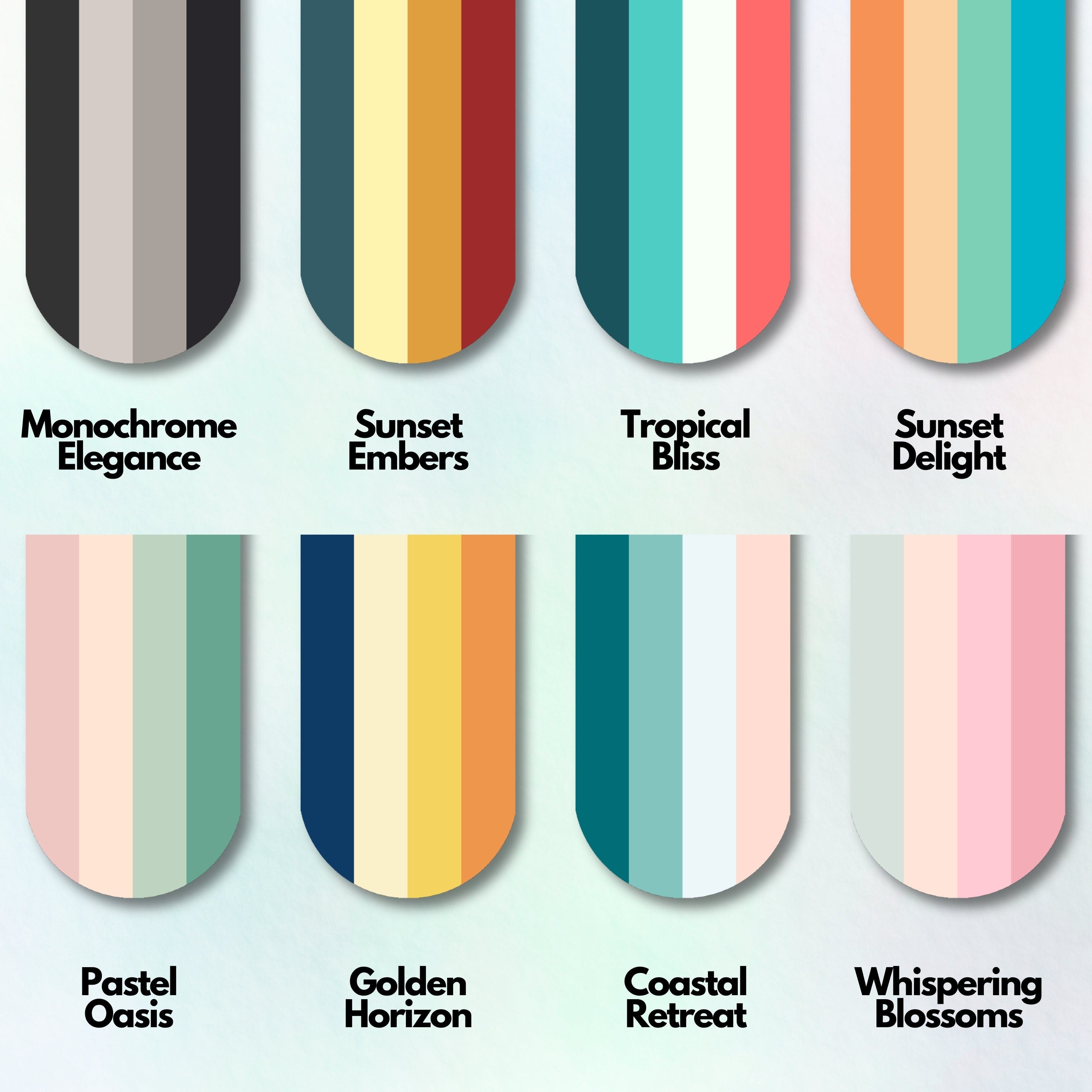 2 pc Magnetic Bookmark | Magnetic Clip | Color Palette Collection | Book Accessories | Minimalist | Book Lover | Birthday Gift | Gift Ideas