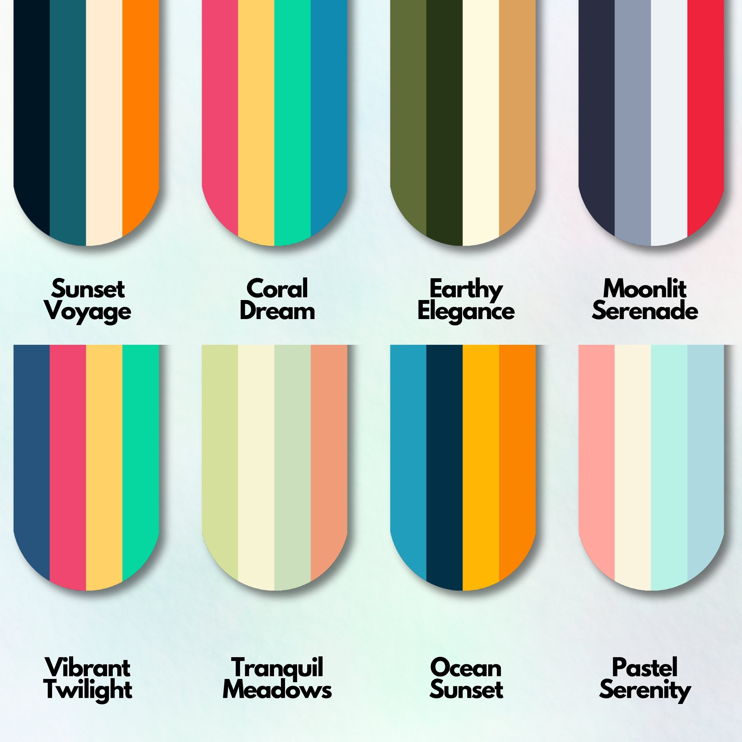 2 pc Magnetic Bookmark | Magnetic Clip | Color Palette Collection | Book Accessories | Minimalist | Book Lover | Birthday Gift | Gift Ideas