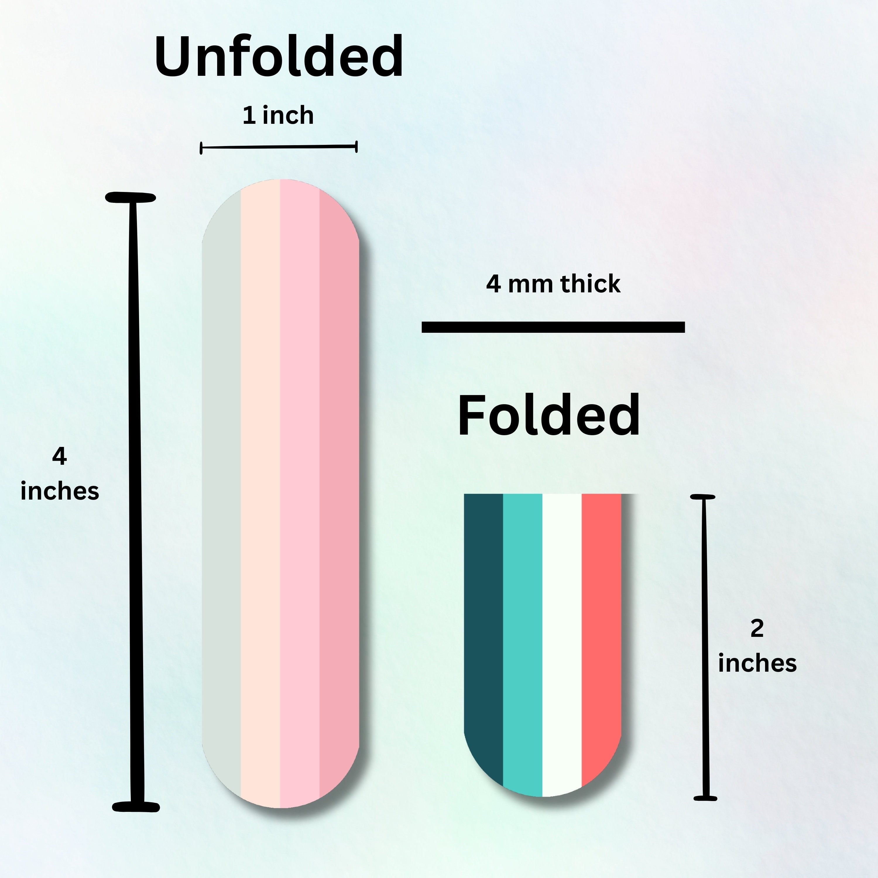 2 pc Magnetic Bookmark | Magnetic Clip | Color Palette Collection | Book Accessories | Minimalist | Book Lover | Birthday Gift | Gift Ideas