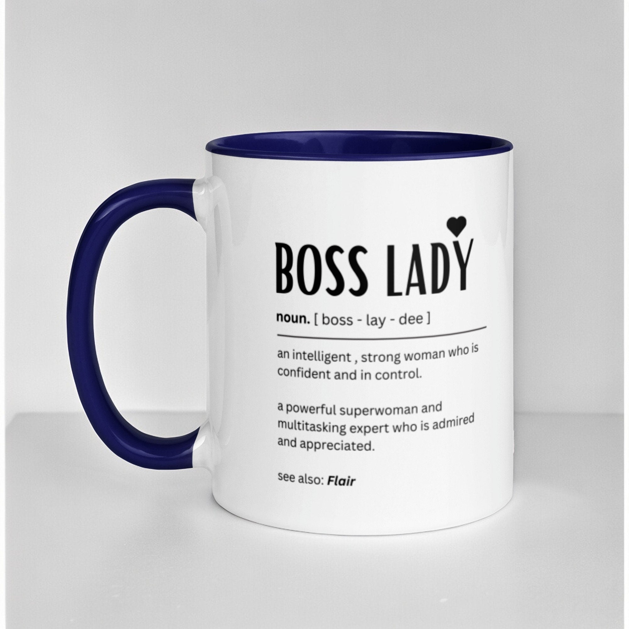 Personalised boss lady mug - Gifts for boss female - Boss definition - Funny gift ideas for office bestie - Promotion congratulations