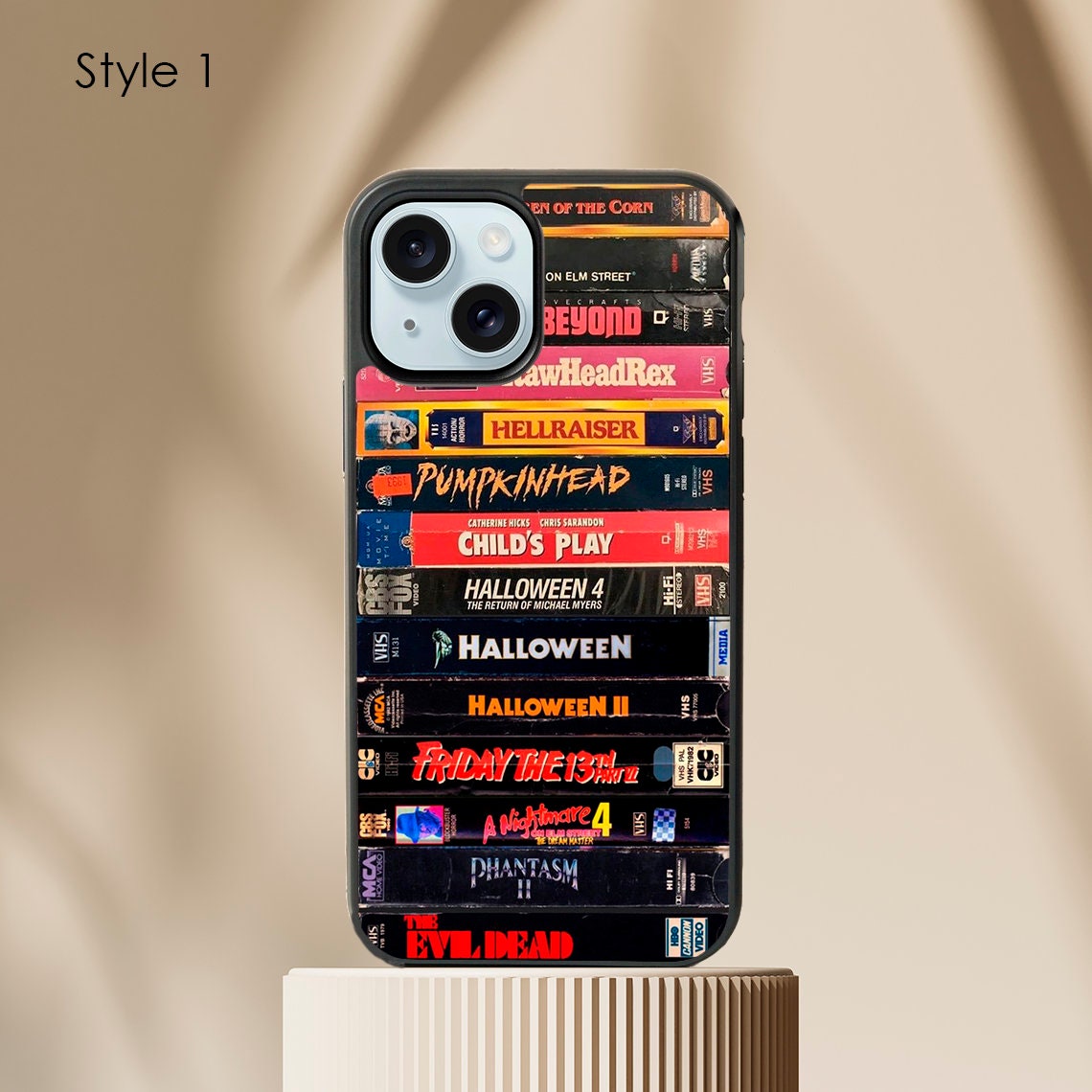Retro Horror VHS tape phone case / Horror movie phone case / Scary spooky halloween / Gift for Horror movies lovers iPhone 15 14 13 12 11 SE