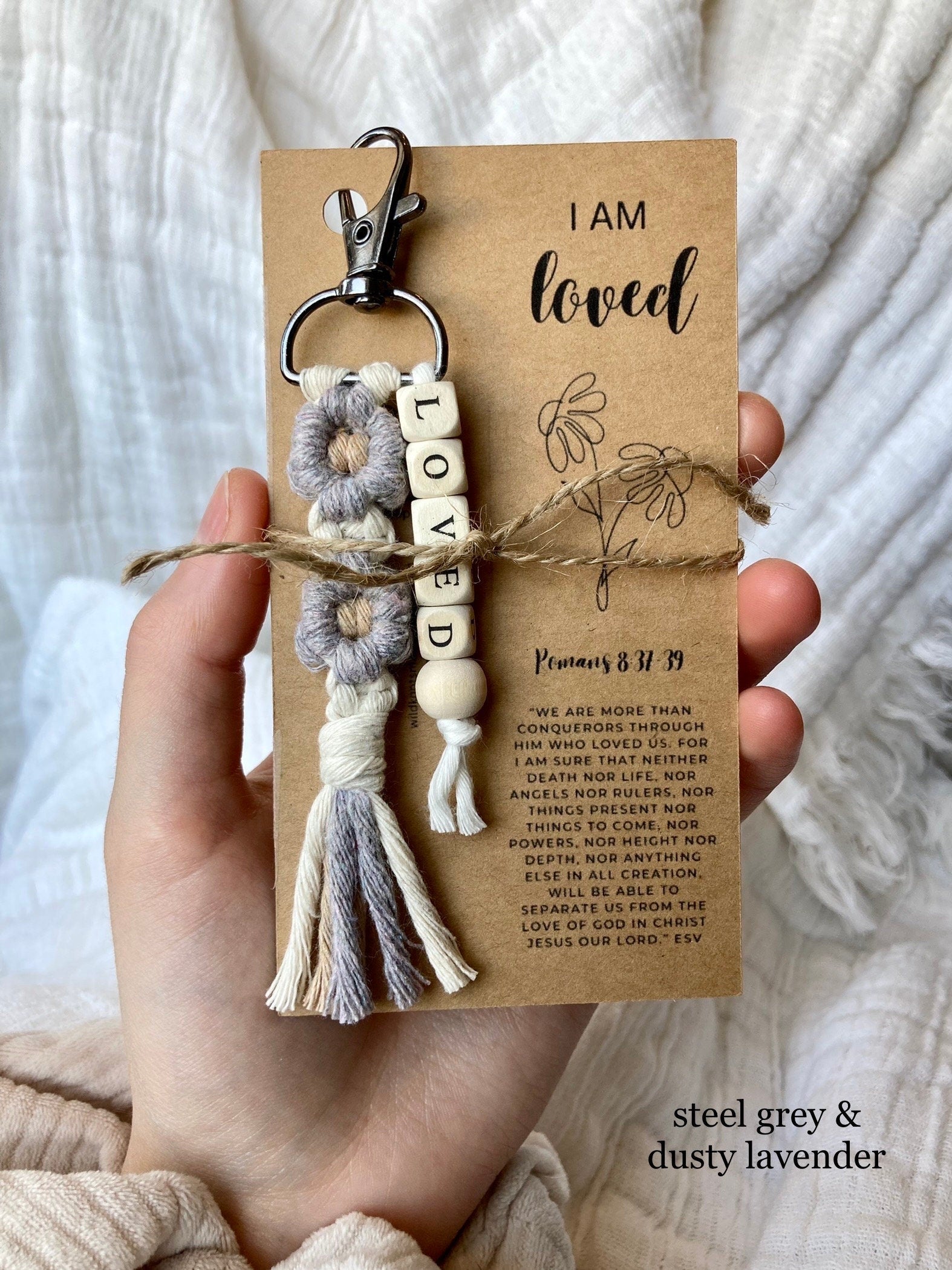 Power of Our Testimony Small Keychains | Biblical Affirmations | Bible verse | Daisy | Christian Friend Gift | Youth | ARRIVES IN 3.5 WEEKS*