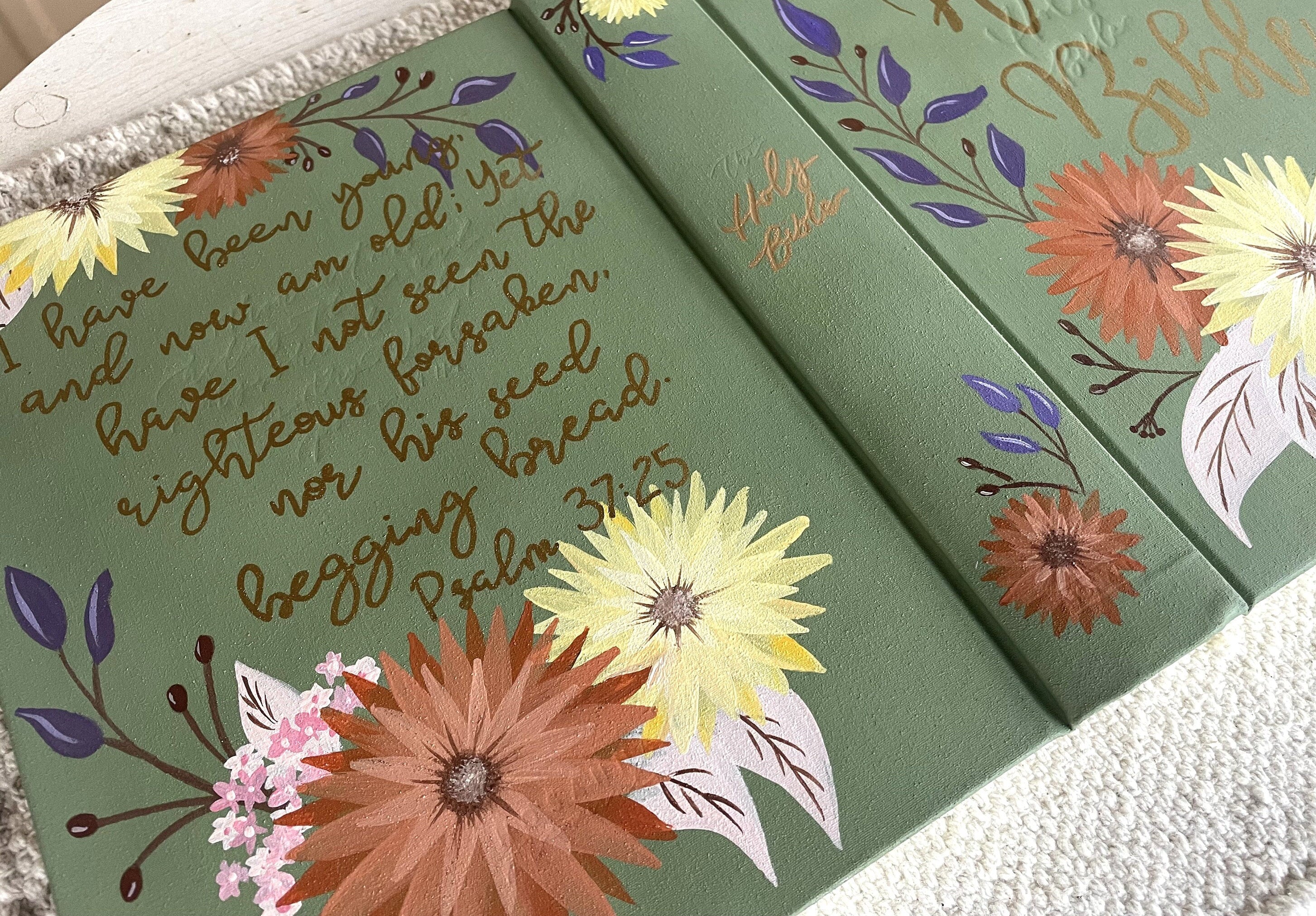 Custom Hand Painted Bibles, Love Shack Fancy, Confirmation Gift, Wedding Guestbook, Mother's Day Gift, She Reads Truth Bibles, Teen Bible