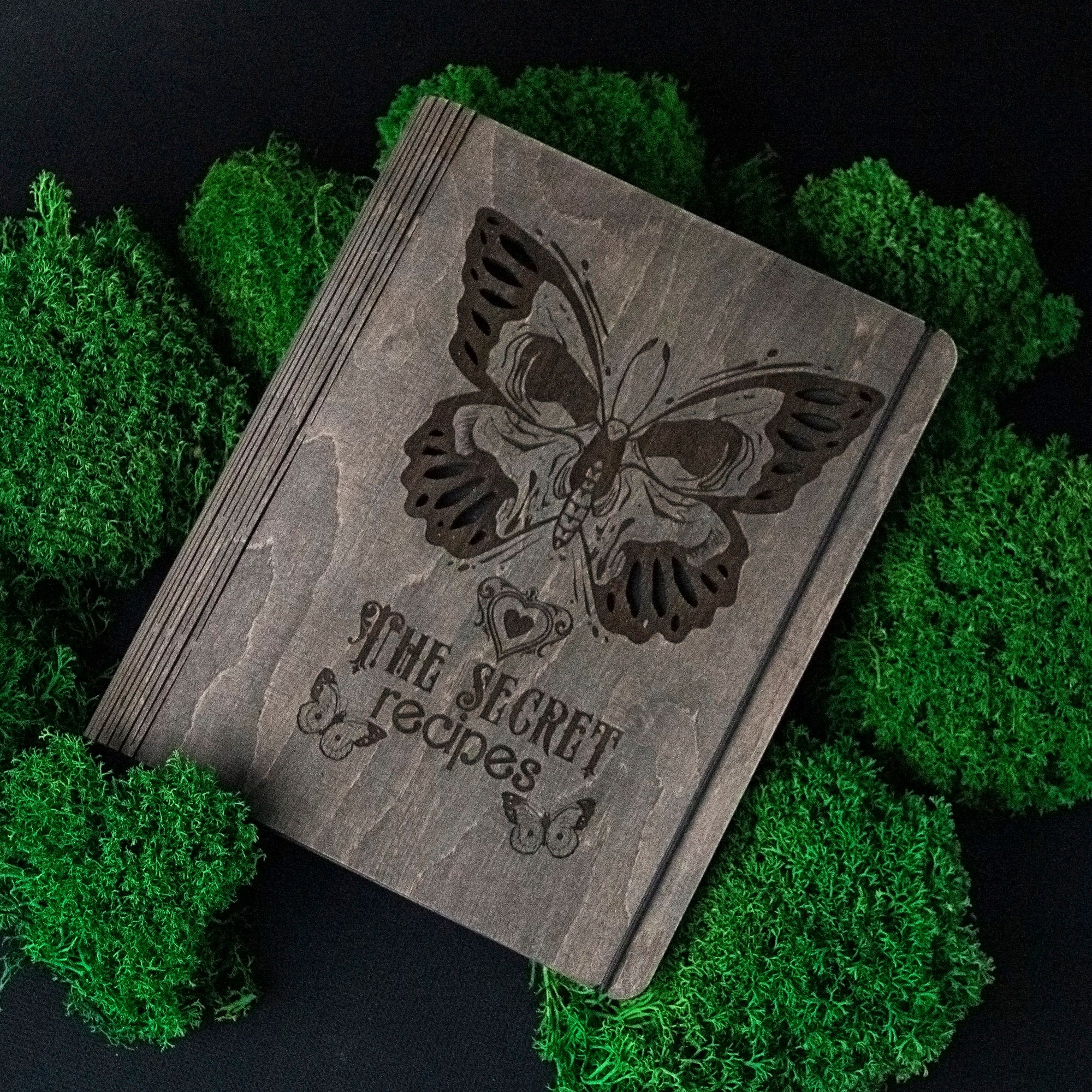 Personalized Wooden Recipe Book Binder Custom Journal Cookbook Notebook Fathers Day gift Daddy Gift Daughter Birthday Gift Gift Moms