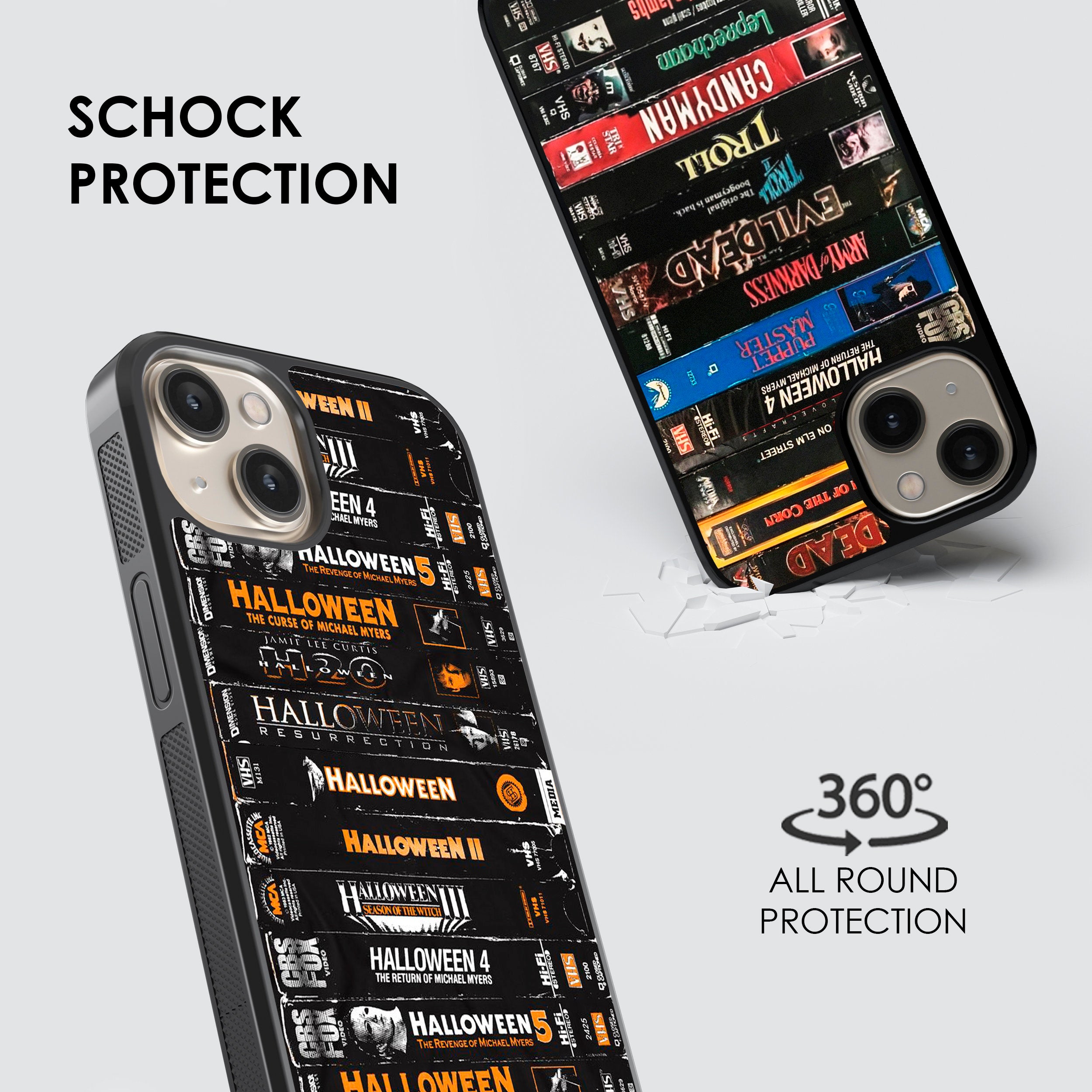 Retro Horror VHS tape phone case / Horror movie phone case / Scary spooky halloween / Gift for Horror movies lovers iPhone 15 14 13 12 11 SE