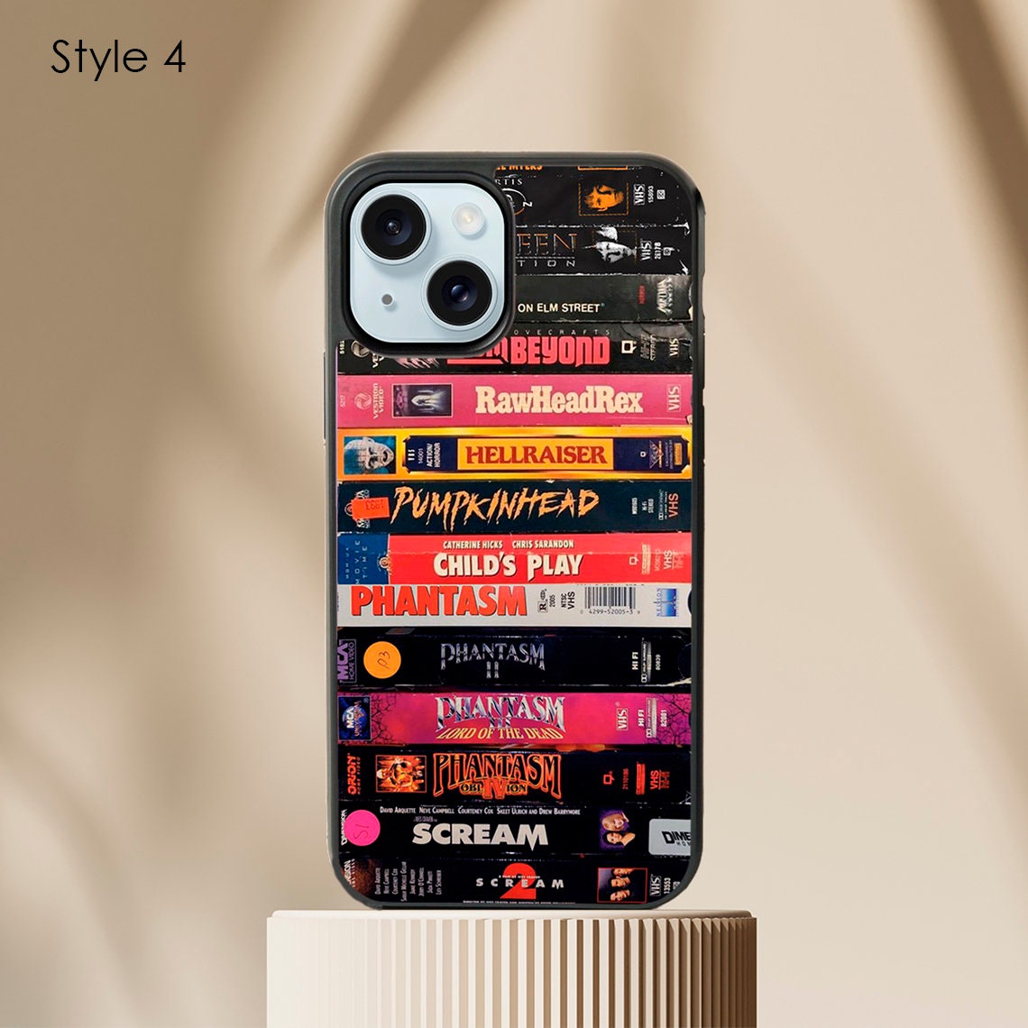 Retro Horror VHS tape phone case / Horror movie phone case / Scary spooky halloween / Gift for Horror movies lovers iPhone 15 14 13 12 11 SE