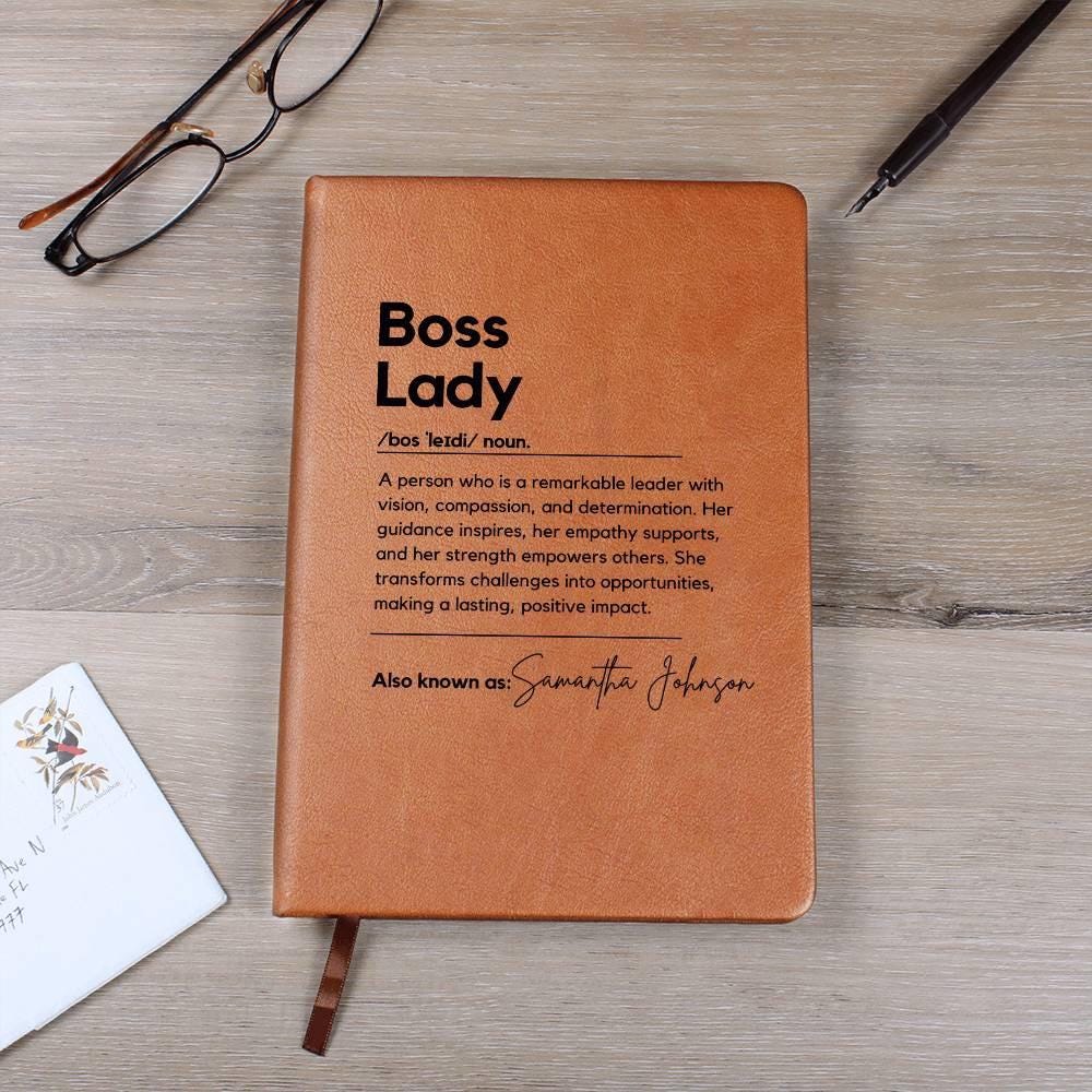 Personalized Boss Lady Journal Custom Gift for Boss female Boss Lady Journal Gift Keepsake for Boss Lady Boss Gift for Women Female Manager