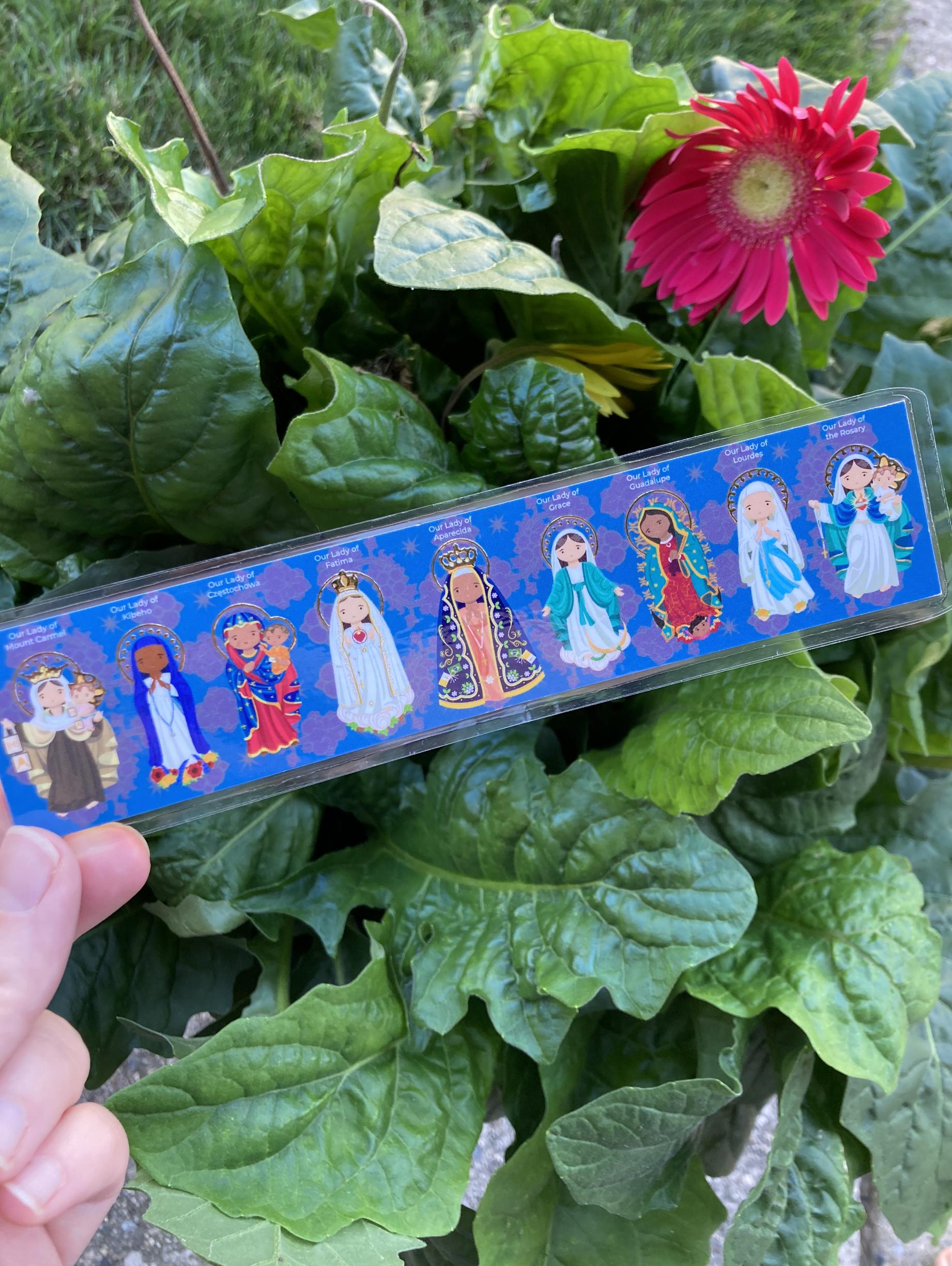 Catholic Marian Bookmark | Our Lady Bookmark | Catholic Gift Marian Bookmark | Blessed Mother Devotional | Catholic Book Club | Faith Gift
