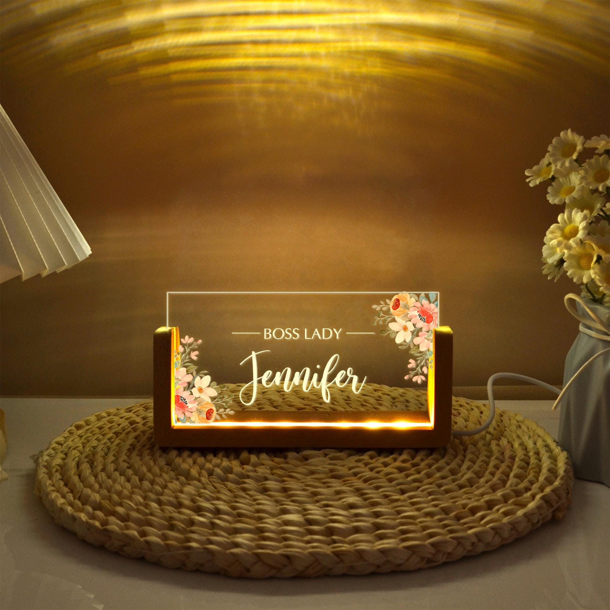 Boss Lady Desk Name Plate, Boss Lady Gift, Boss Gift for Women, Coworker Gift, Gift for Boss Female,Gift for My Boss,Gift for Female Manager