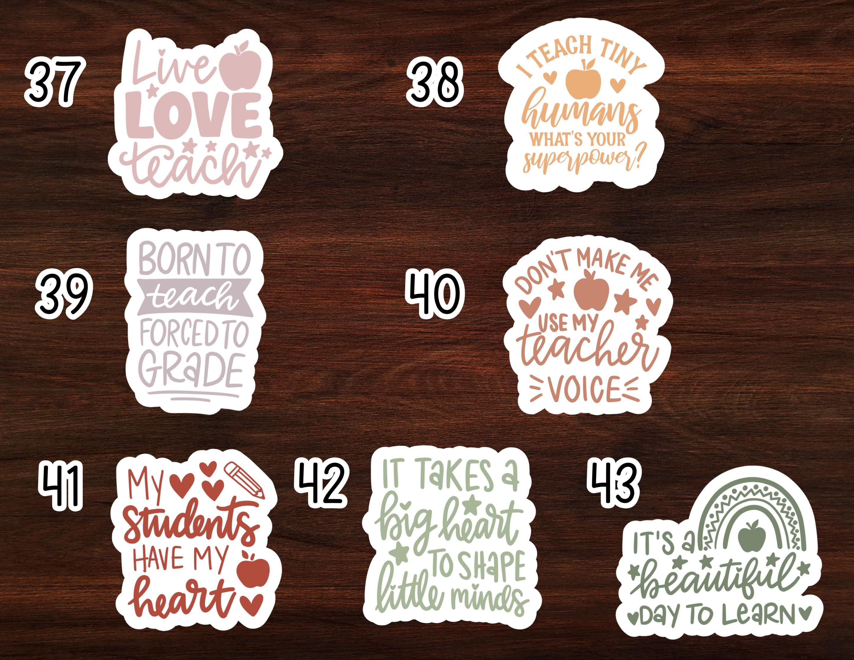 Teacher Stickers | Teacher Appreciation Stickers | Back to School | Teacher Gift | Build Your Own Sticker Pack | First Day Teacher Gift |