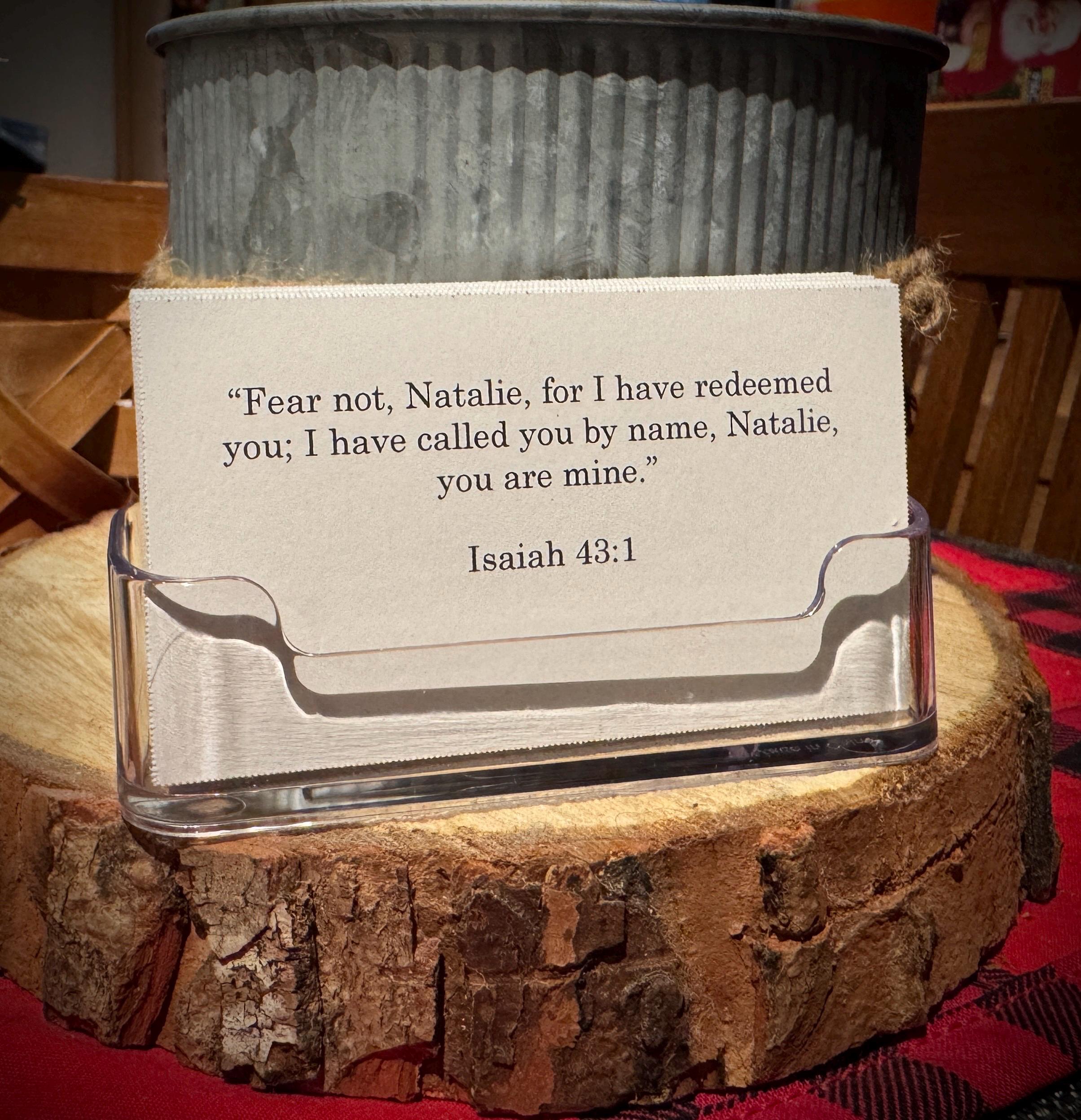 Personalized Scripture Cards