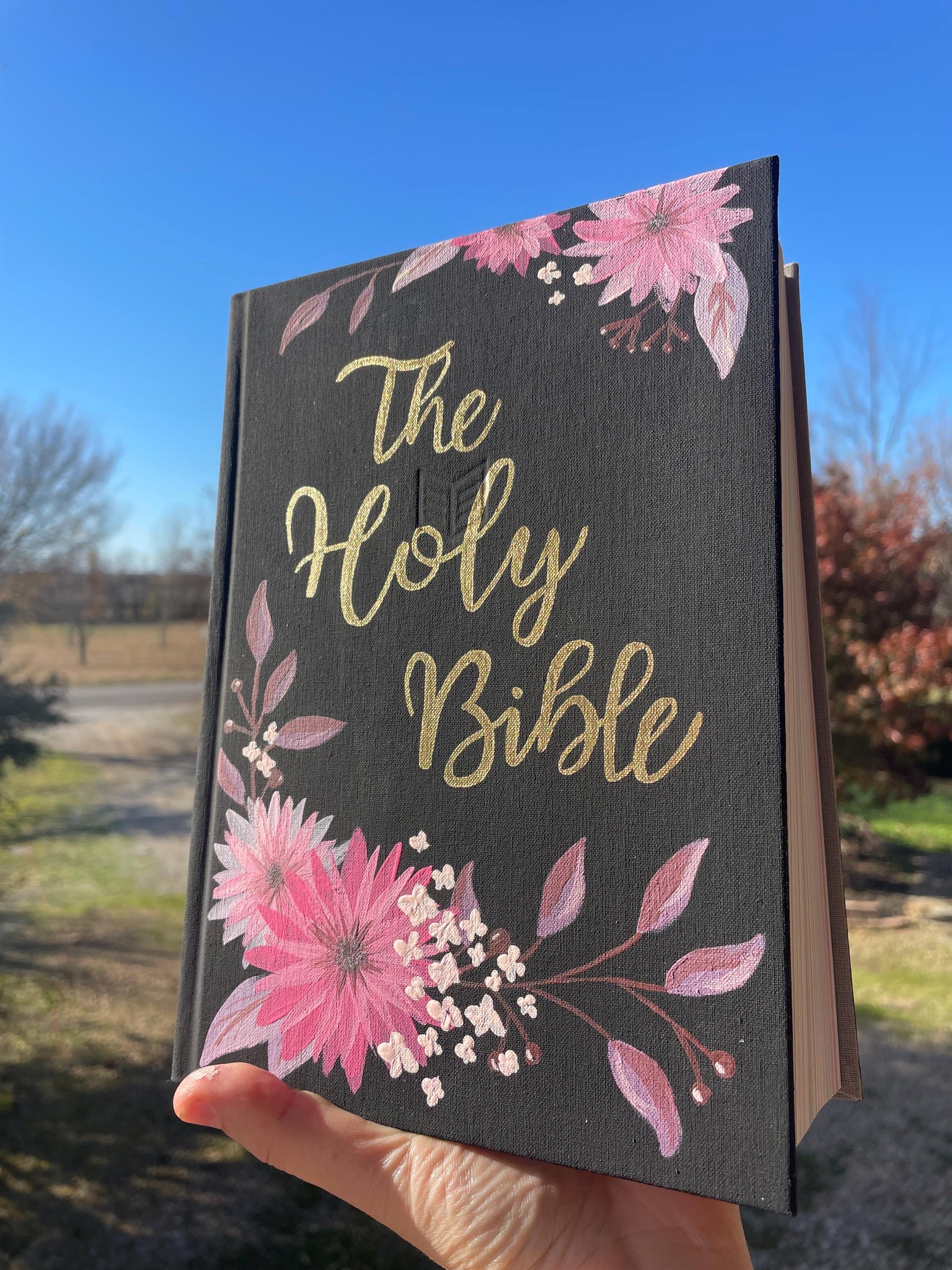 Custom Hand Painted Bibles, Confirmation Gift, Wedding Bible, Family Bible, Mother's Day Gift, She Reads Truth Bibles, Teen Bible