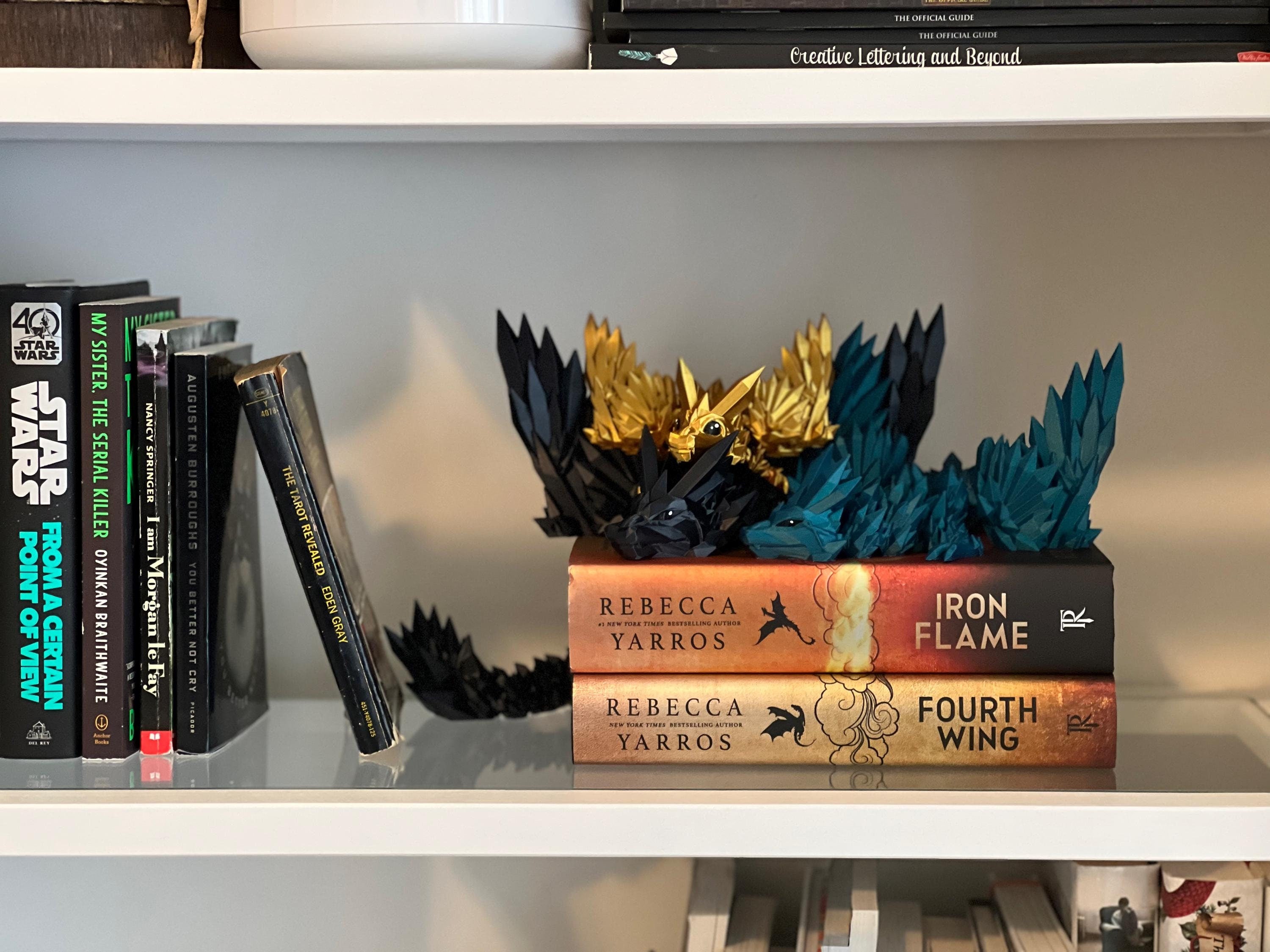 3D Printed Dragon | Articulated Fourth Wing Inspired Dragons | Bookshelf Decor | Fidget Spinner | Tairn Sgaeyl Andarna | Reader Gift Idea