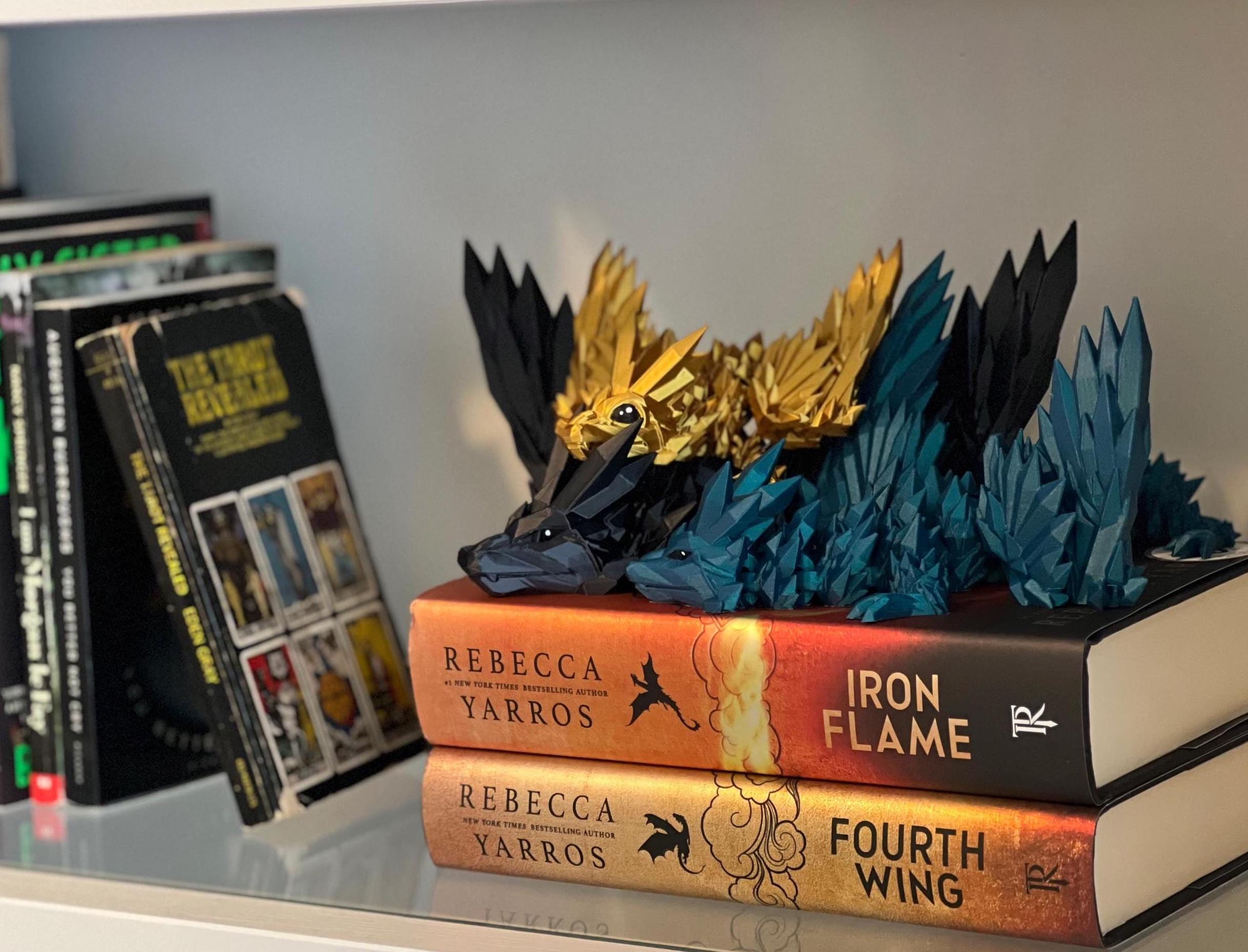 3D Printed Dragon | Articulated Fourth Wing Inspired Dragons | Bookshelf Decor | Fidget Spinner | Tairn Sgaeyl Andarna | Reader Gift Idea
