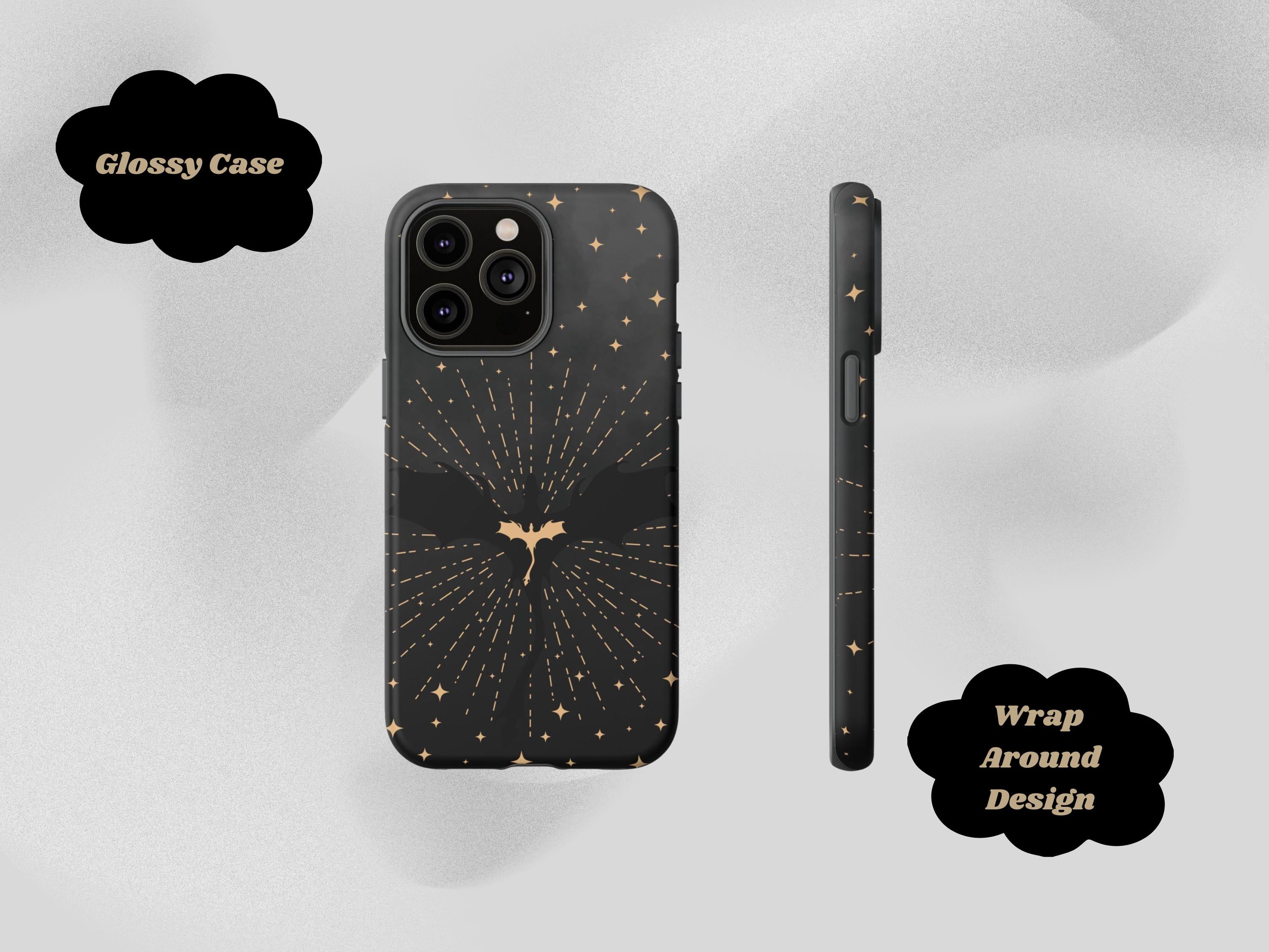 Fourth Wing Phone Case, Aesthetic Dragon Design, Bookish Merch, Cute Book Lover Gift, Basgiath War College, Book Lover Gift, Xaden Riorson