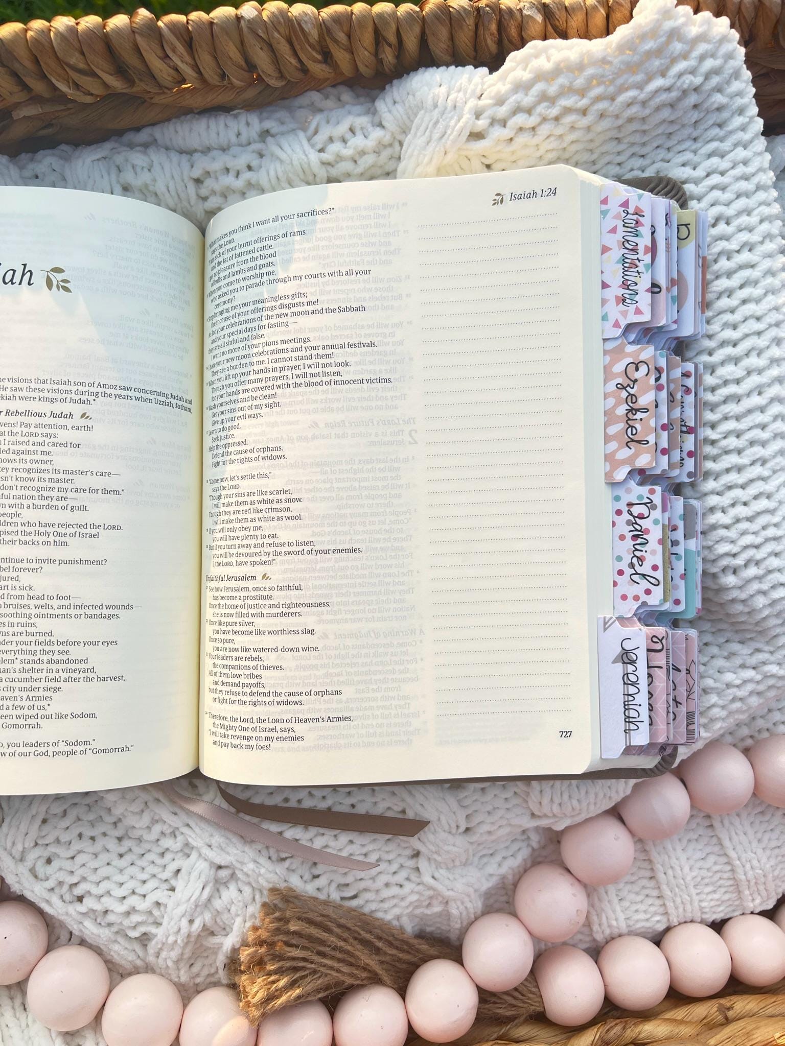 Birthflower NLT PERSONALIZE Bible, nlt Bible, Bible with Installed Laminated Tabs,  NLT Gift Bible, Holy Bible, Bible Tab Package Hosana Revival, Birthmonth