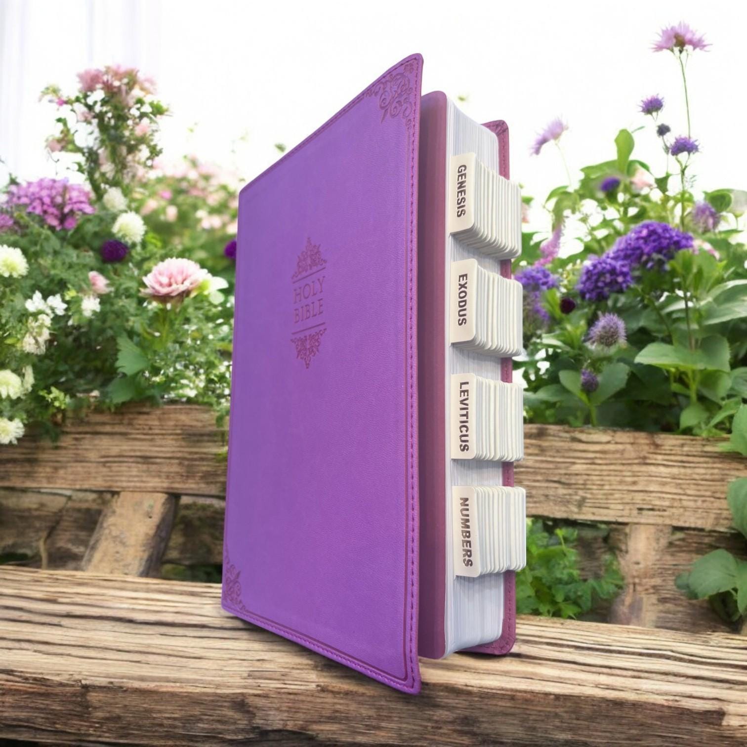 Custom Pink NIV Tabbed BIBLE with Tabs Catholic Gift for Her Mom Women Girls Confirmation Communion Baptism Christian Study Wedding Birthday