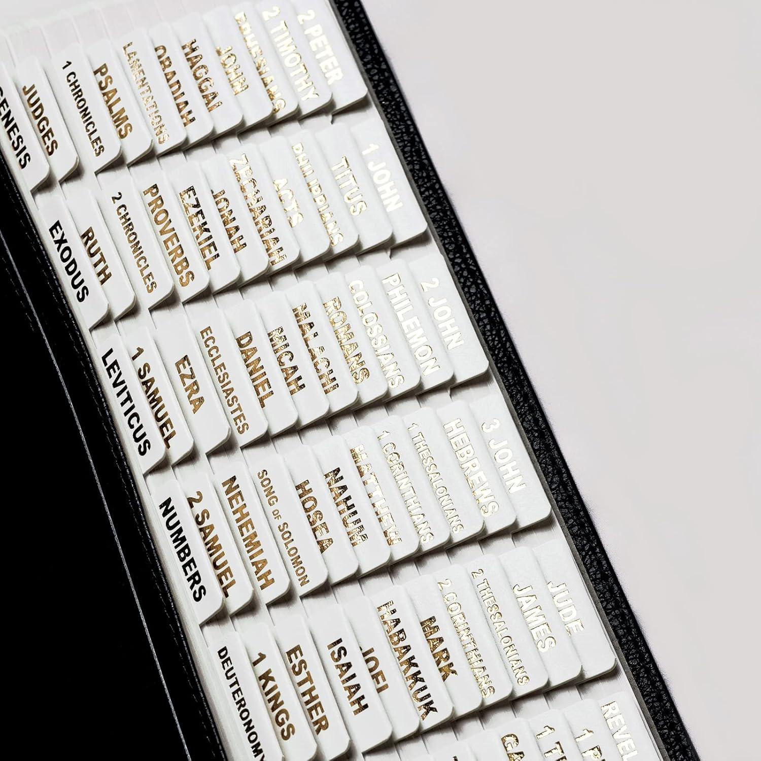 Custom Blue NRSV Tabbed BIBLE with Tabs Catholic Gift for Him Dad Men Boys Her Mom Women Confirmation Baptism Communion Wedding Birthday Son