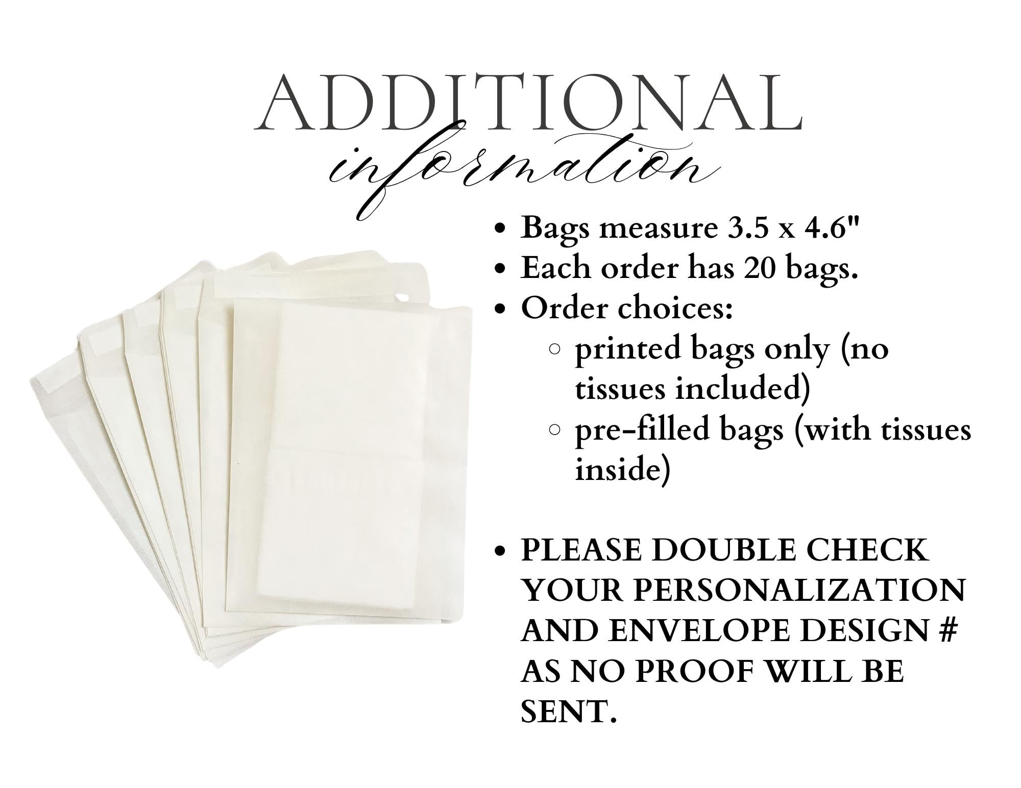 Personalized Wedding Tissue Packs | Personalized Wedding Confetti Packs | Happy Tears | Confetti Packs | Tissue Packets | Wedding Favor