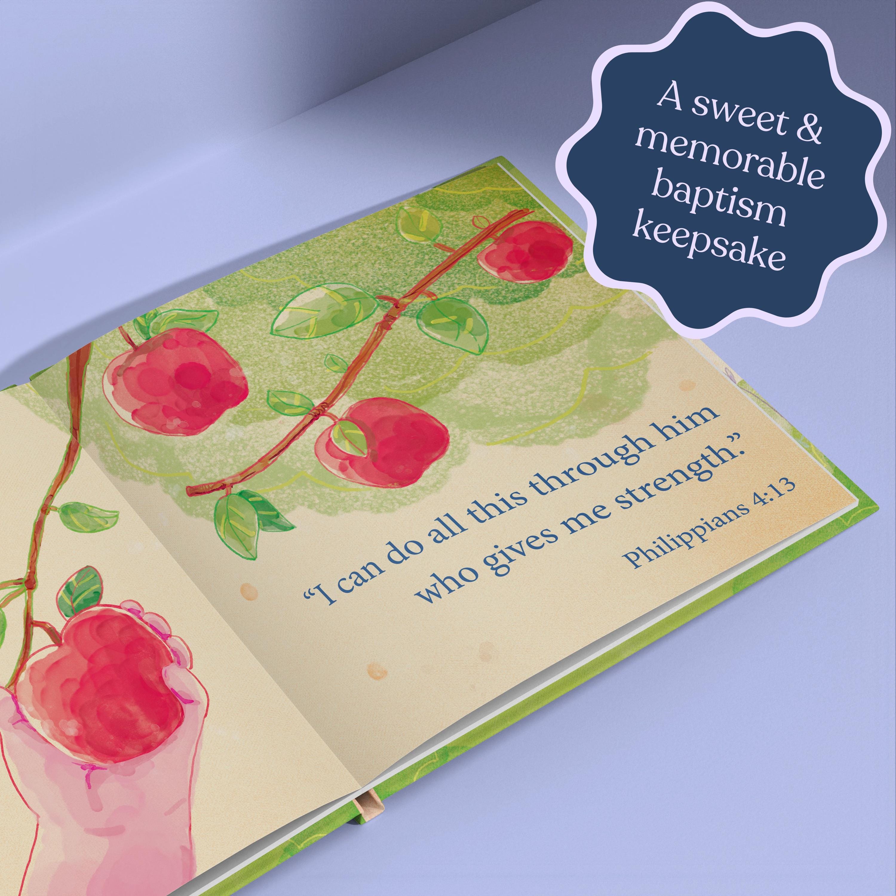 Baptism Gift, Christening Gift, Personalized Bible Verse, God's Promises, Boy or Girl Baptism Gift, Baby Dedication Gift, Baptism Keepsake