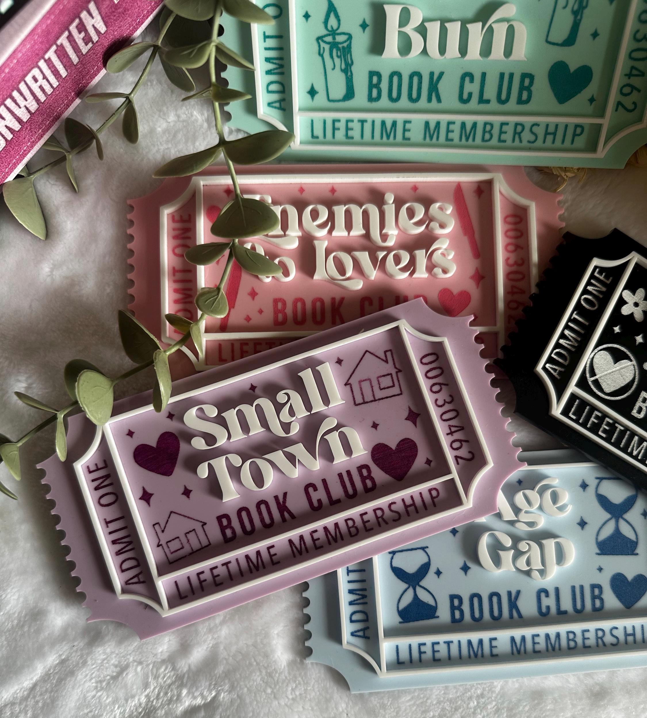 Bookish Ticket | Bookclub Ticket | Bookshelf Decor | Bookish Decor | Romance Books | Bookworm | Book Lover
