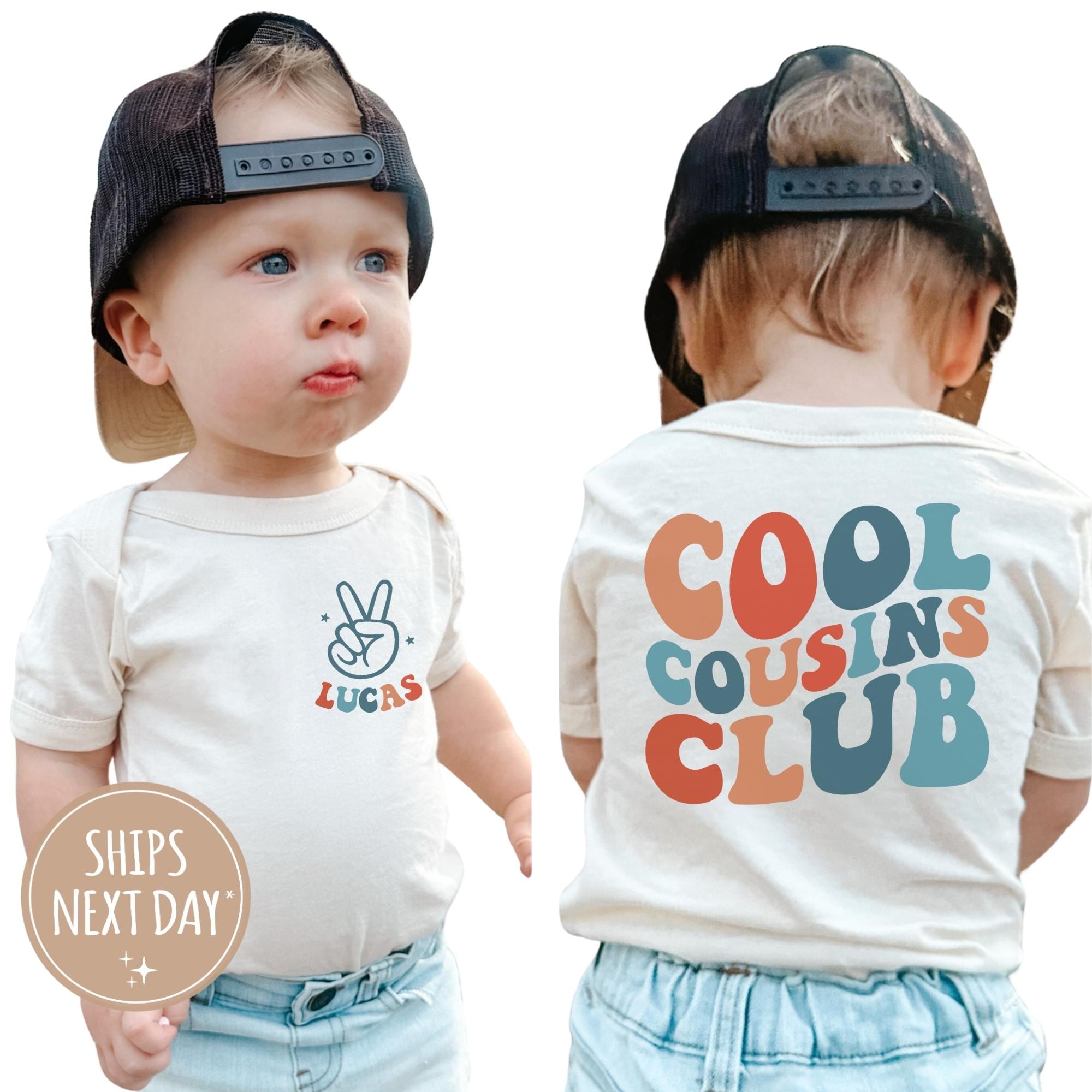 Personalized Cool Cousin Club Shirt, Custom Cousin Crew Kids Shirt, Cousin Matching Shirt, Family Reunion Outfit, Retro Style Toddler Shirt