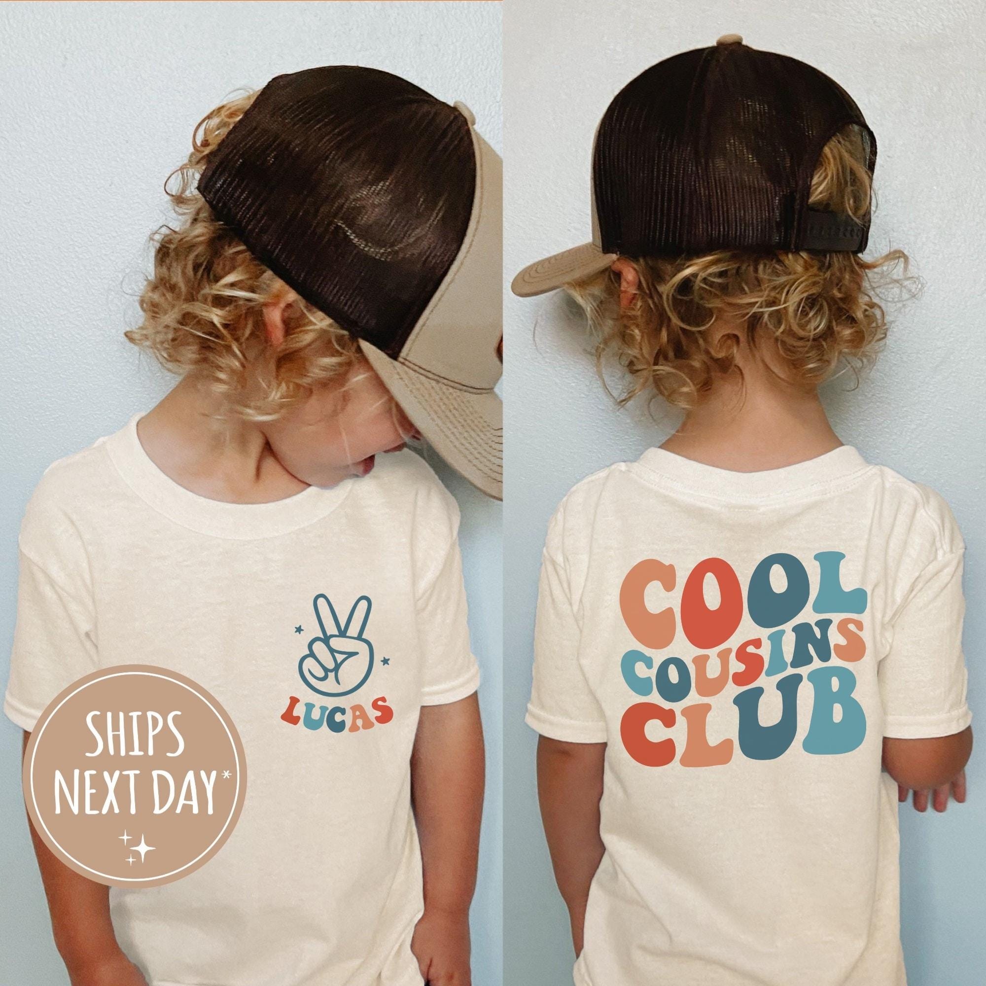 Personalized Cool Cousin Club Shirt, Custom Cousin Crew Kids Shirt, Cousin Matching Shirt, Family Reunion Outfit, Retro Style Toddler Shirt