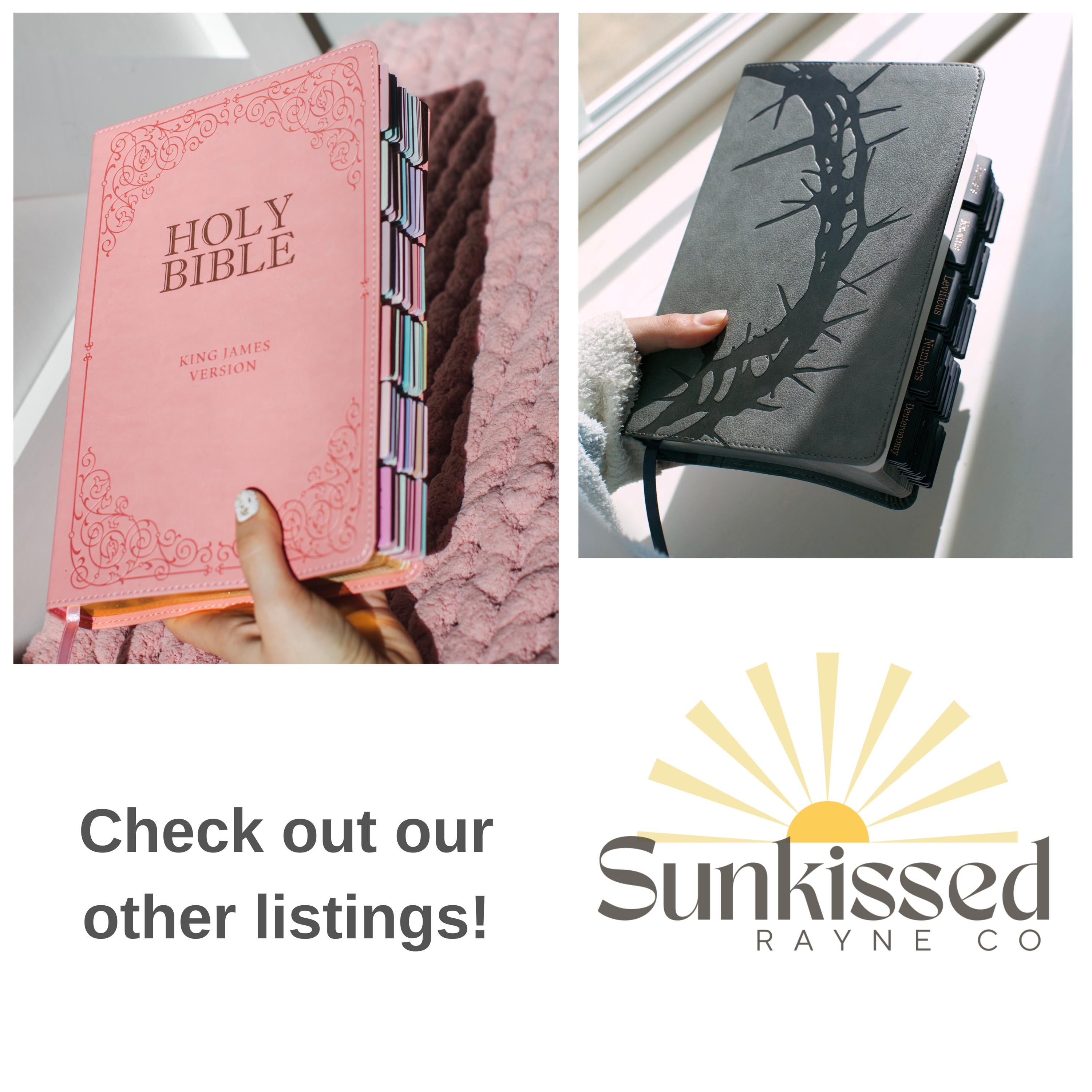 Custom Engraved Bible Personalized Christian Gift for Baptism Custom Name Engraved KJV Bible for Men Gift for Confirmation Bible Custom KJV