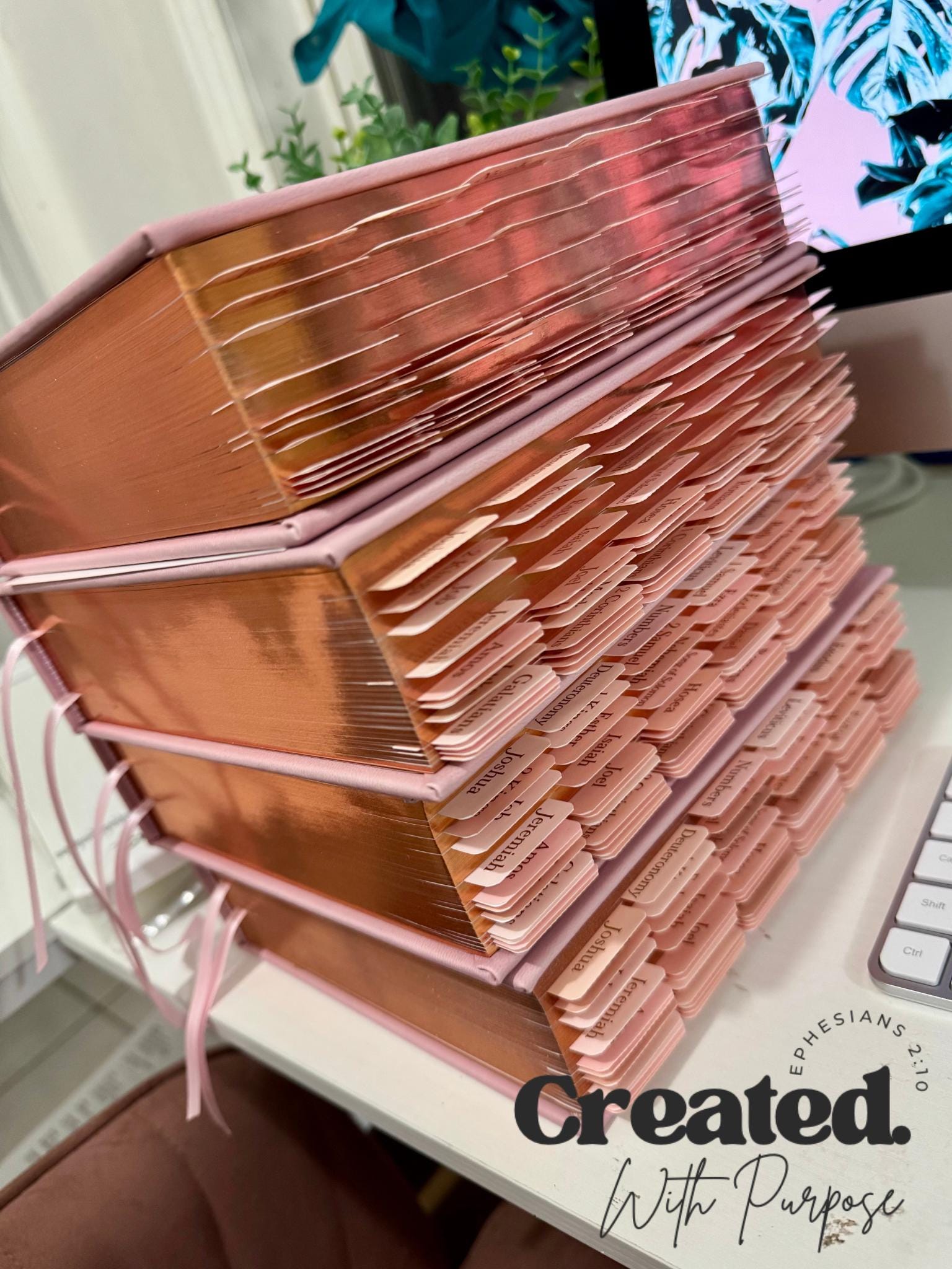 pink NIV JESUS BIBLE, Bible with tabs, personalized gifts, pink hard cover